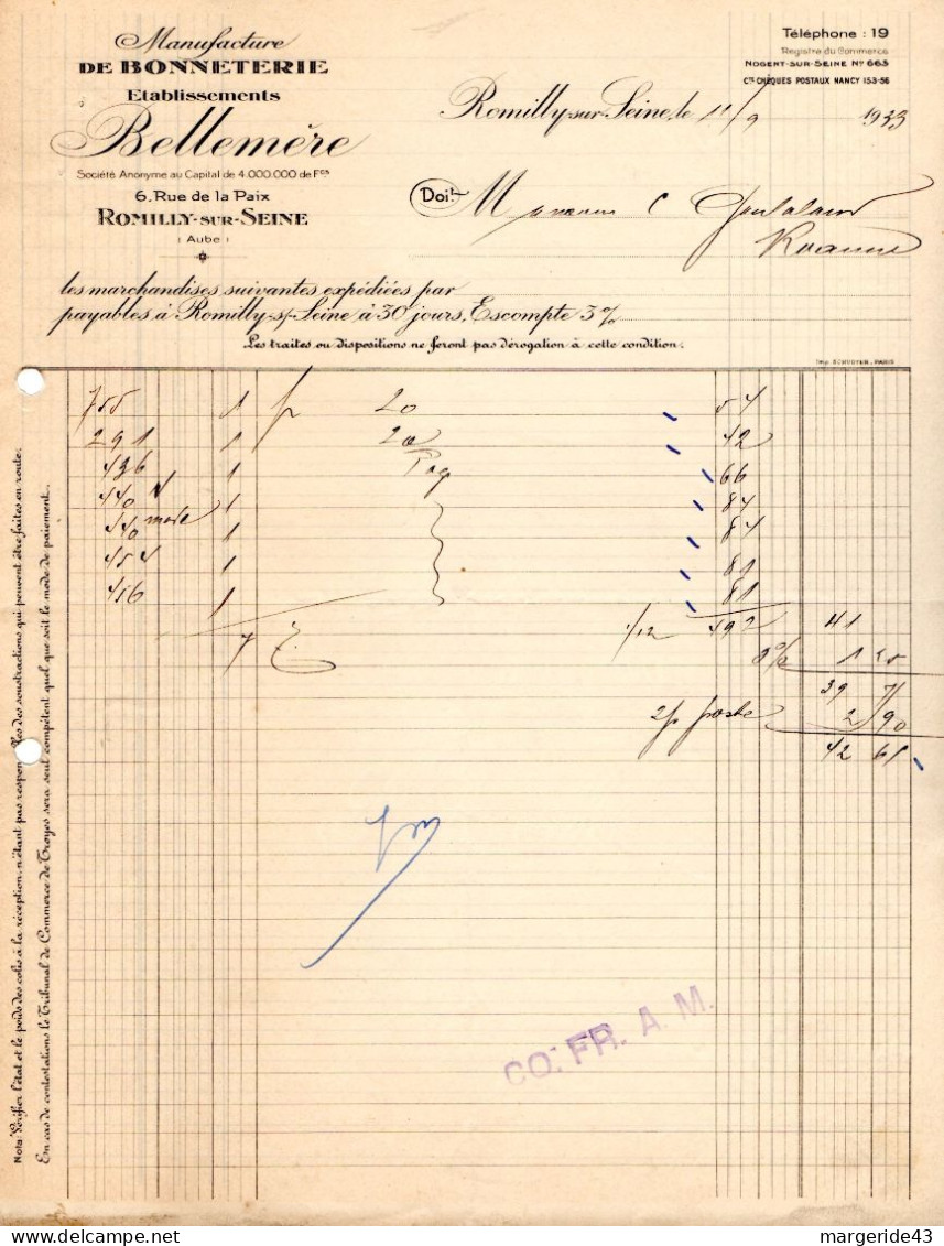 FRANCE LOT DE 80 FACTURES DIVERSES - Andere & Zonder Classificatie