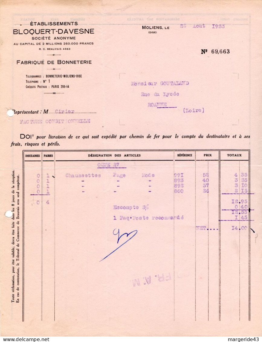 FRANCE LOT DE 80 FACTURES DIVERSES - Andere & Zonder Classificatie