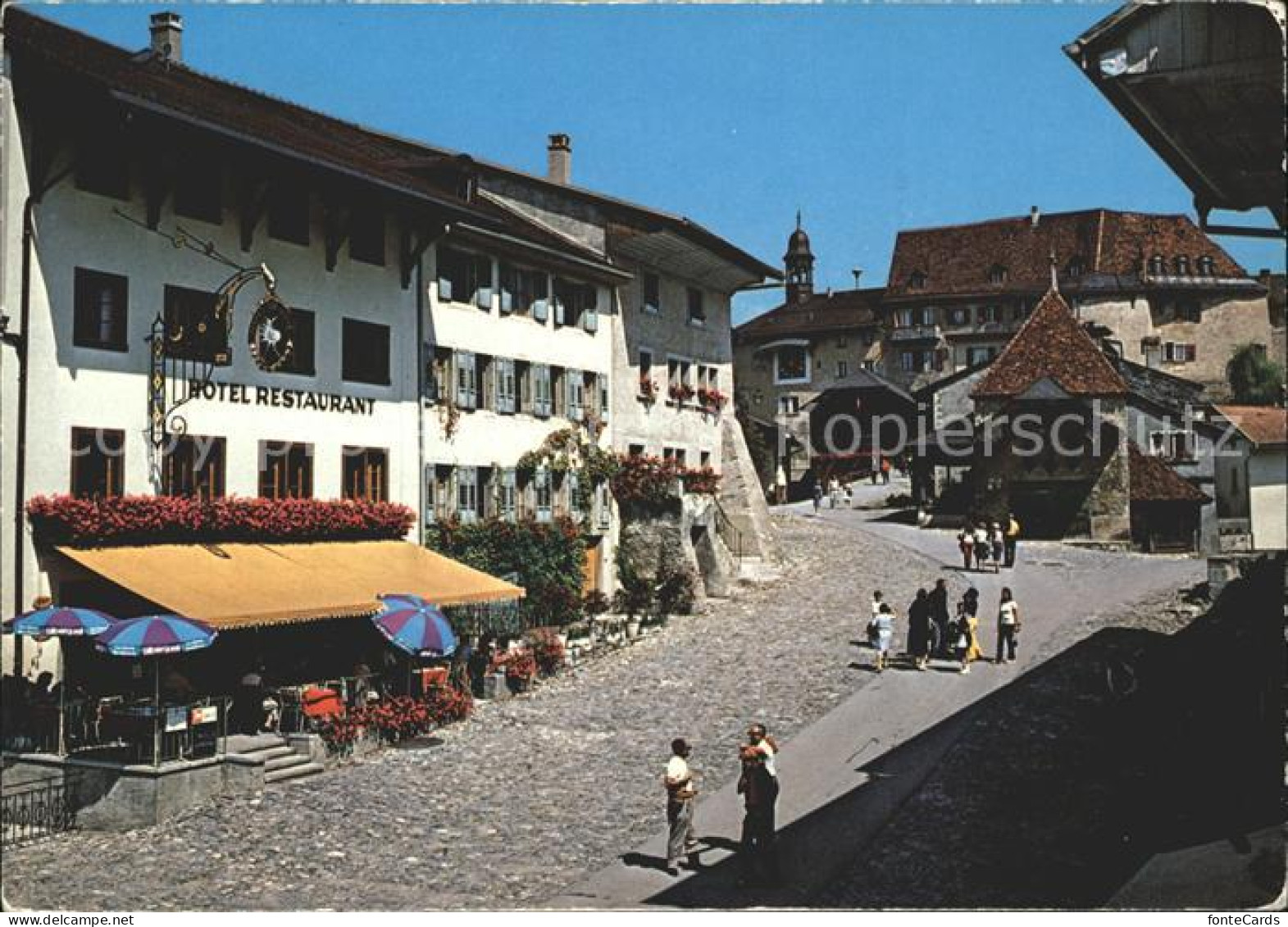 11856616 Gruyeres FR Dorfpartie Gruyeres - Sonstige & Ohne Zuordnung