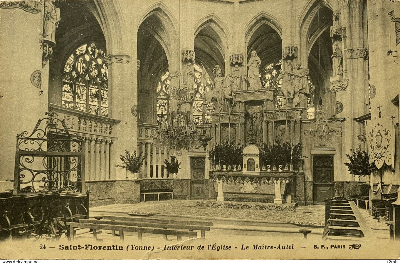 CPA (Yonne) - SAINT FLORENTIN - Intérieur De L'église, Le Maître-Autel (n° 24) - Saint Florentin