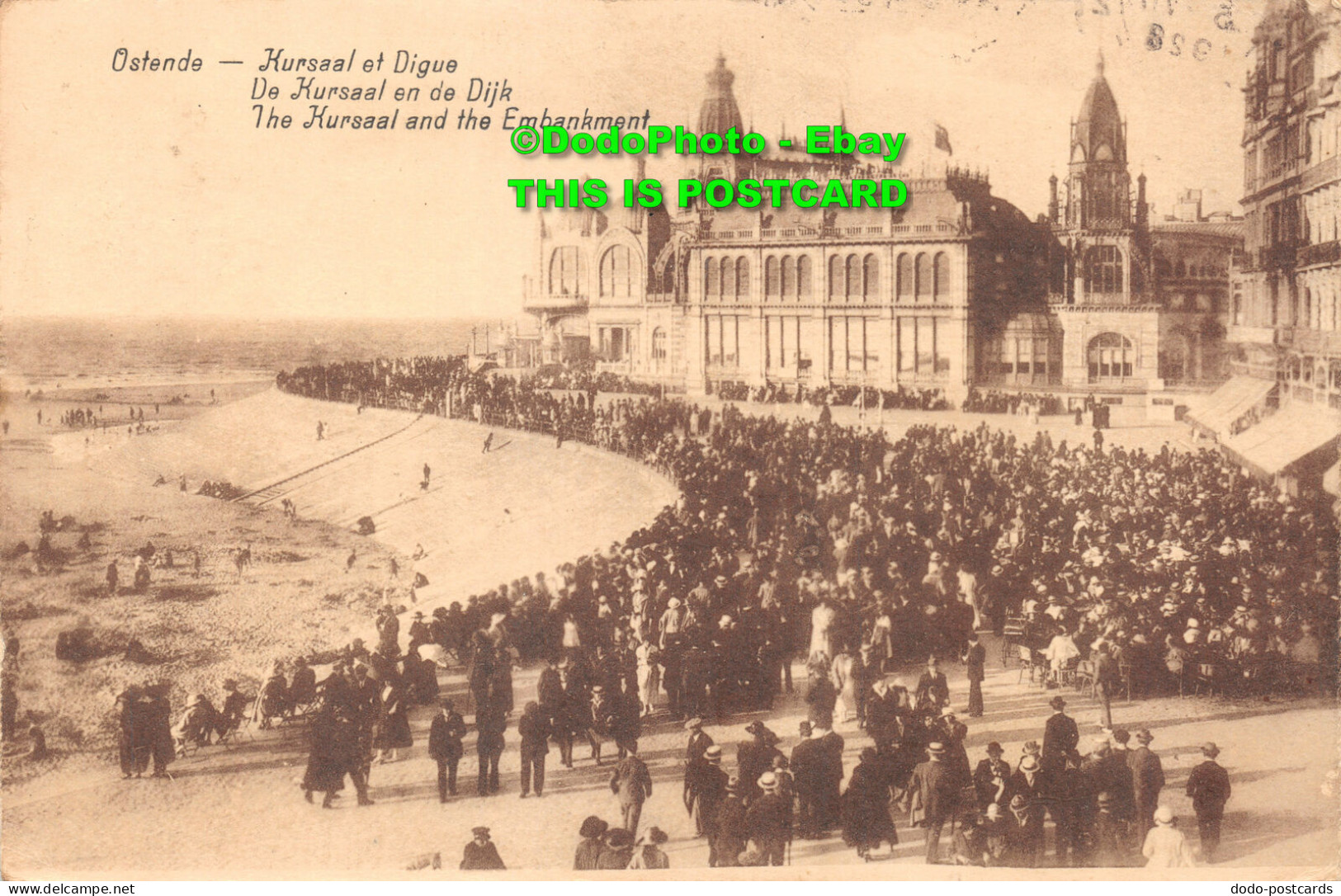 R421837 Ostende. The Kursaal And The Embankment. J. Reyns Bd. Legia. 1928 - Monde