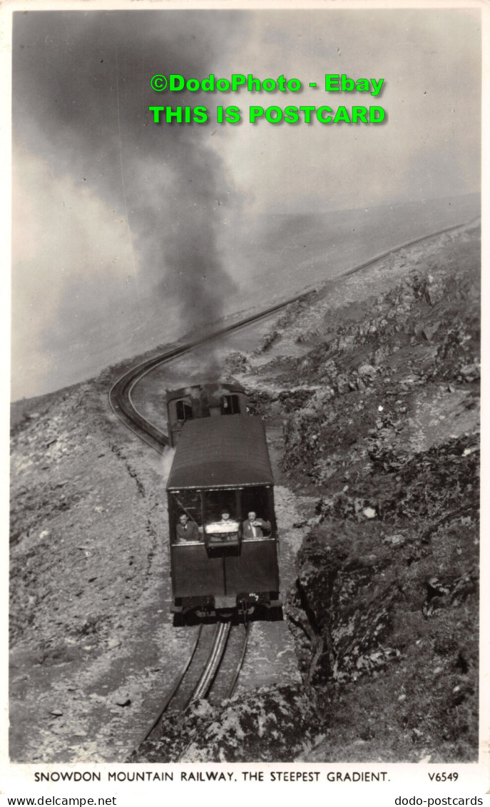 R421388 Snowdon Mountain Railway. The Steepest Gradient. V6549. Photochrom - Monde