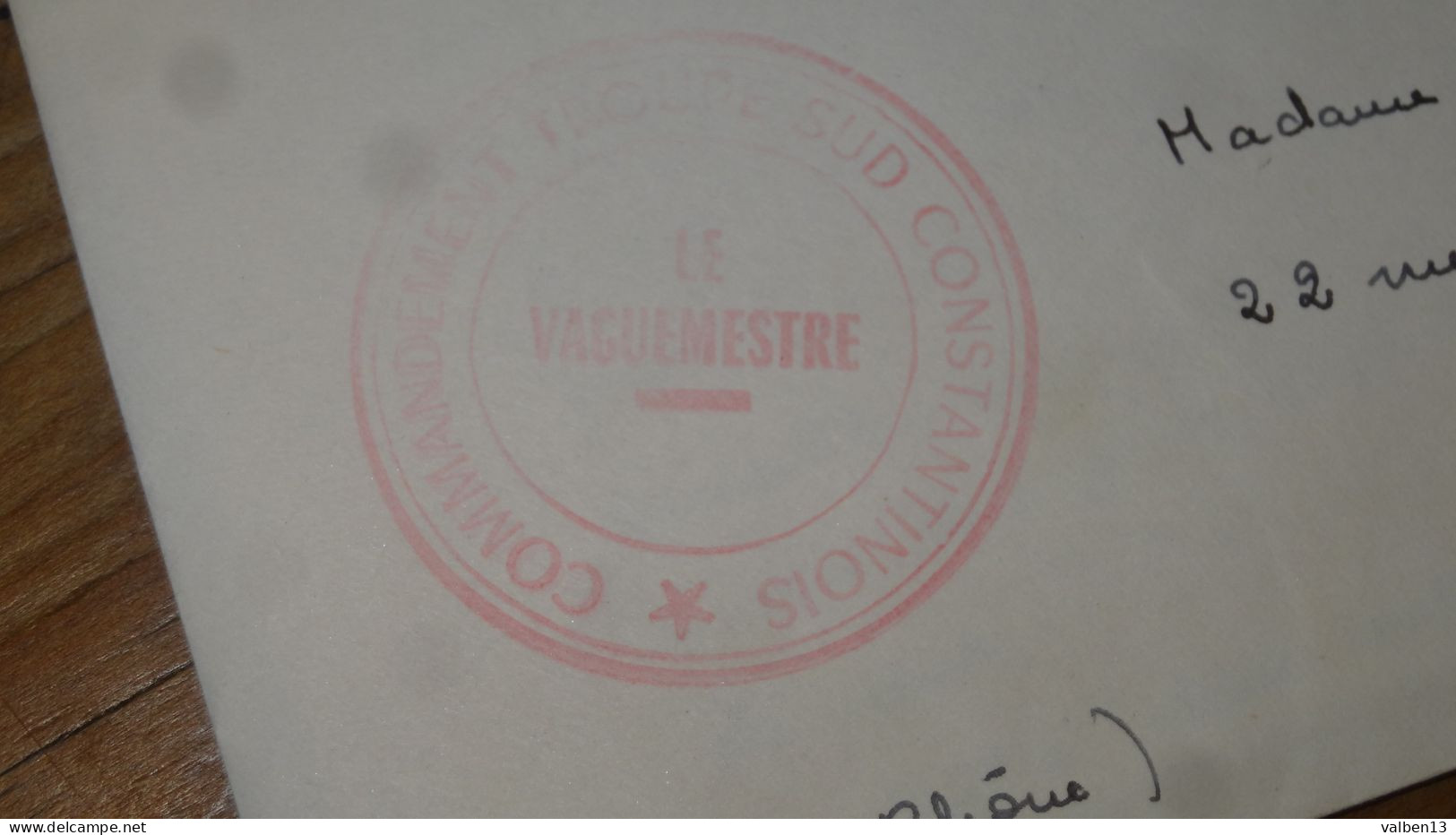 Enveloppe Avec Courrier, Tebessa - Cachet Milit Constantinois ,  Bande Pub Pastine Bebe Ferrero - 1955 .......... ALG-5 - Brieven En Documenten