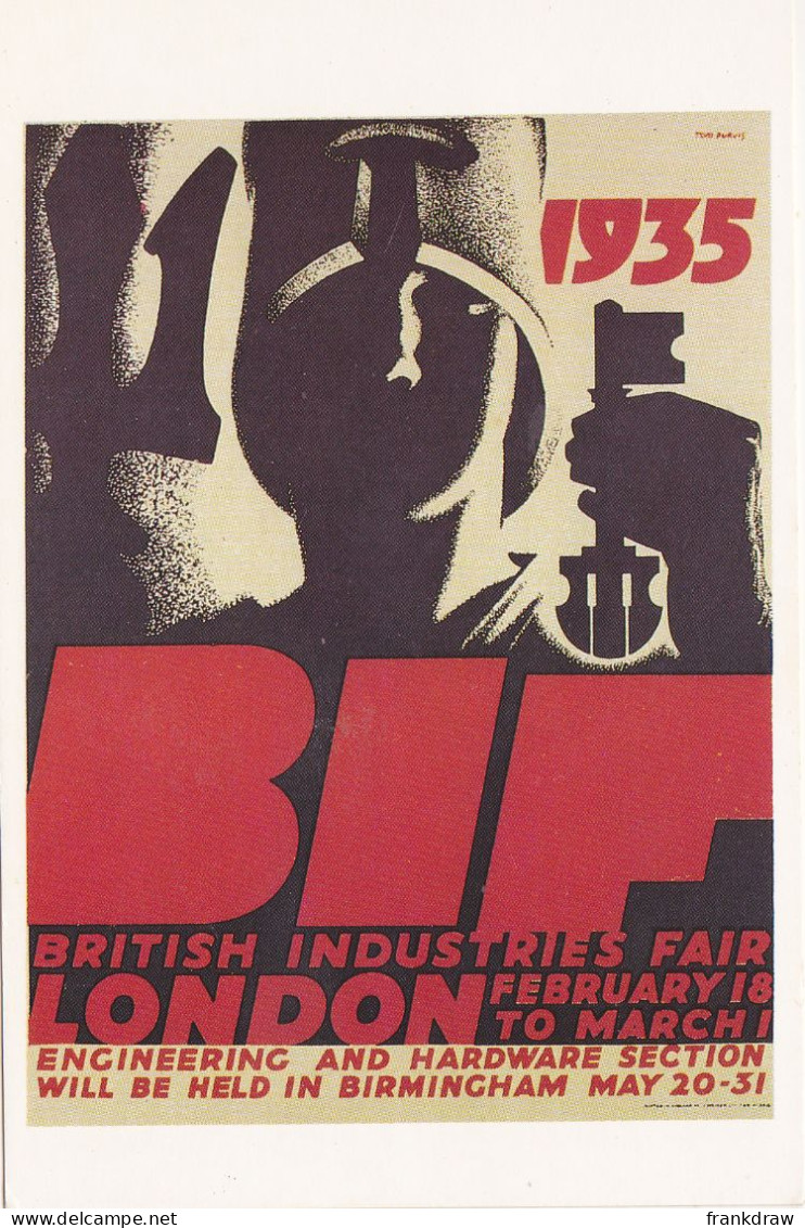 Nostalgia Postcard - Advert - Britannia Poster 1935 - Designed By Tom Purvis For British Industries Fair - VG - Ohne Zuordnung