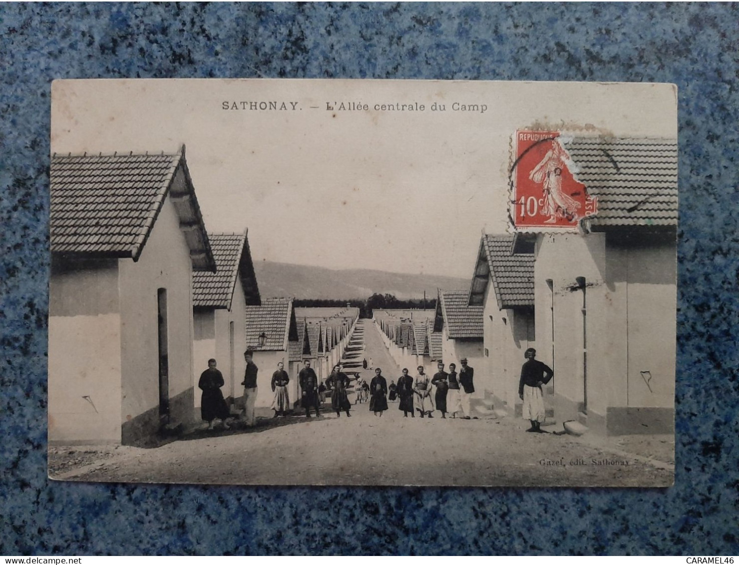 CPA  -   SATHONAY  -  L ' ALLEE CENTRALE DU CAMP - Other & Unclassified