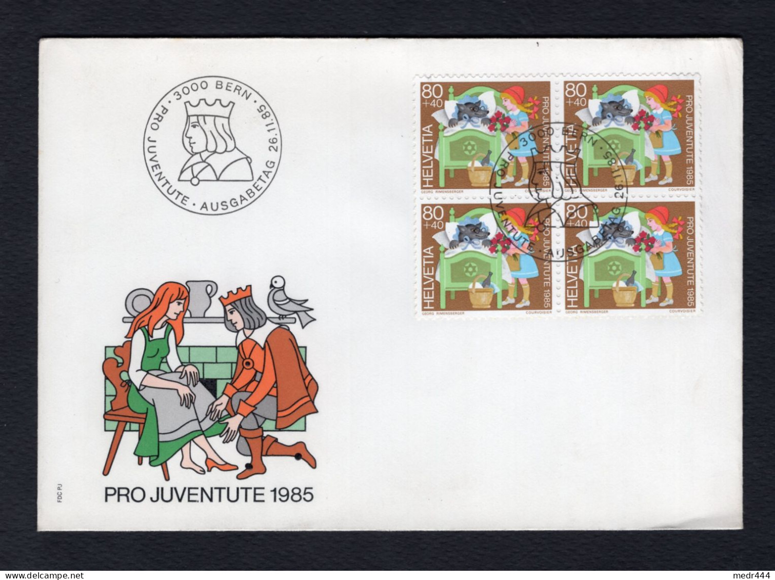 Switzerland/Suisse 1985 - Fairy Tales - Pro Juventute - FDC - Superb*** - Excellent Quality - FDC