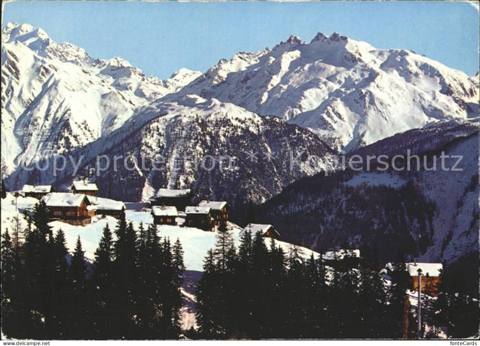 11856336 Riederalp Mit Golmenegg Aletschgletscher Ofenhorn Und Schinhorn Riedera - Autres & Non Classés