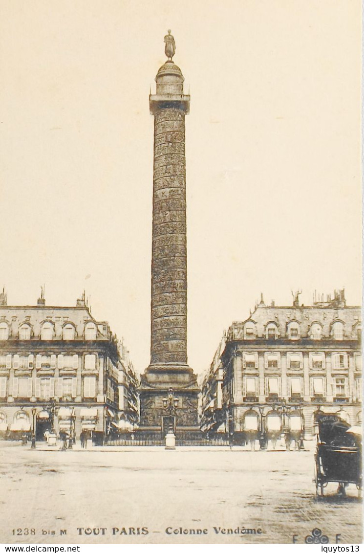 CPA. [75] > TOUT PARIS > N° 1238 Bis M - Colonne Vendôme - (IIe Arrt.) - Col. F. Fleury - TBE - District 02