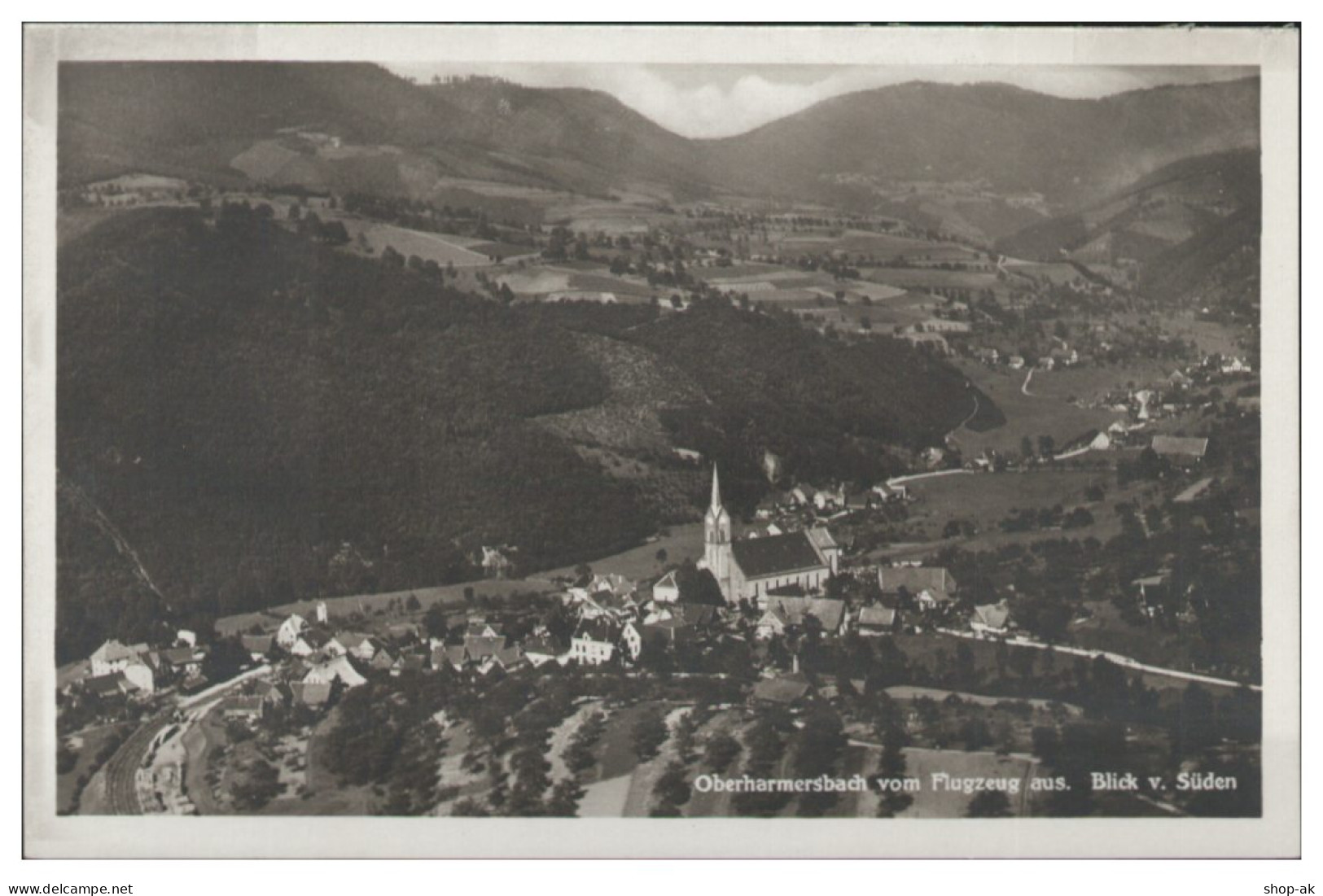 MW14447x/ Oberharmersbach Foto AK Seltenes Strähle Luftbild 30er Jahre - Andere & Zonder Classificatie