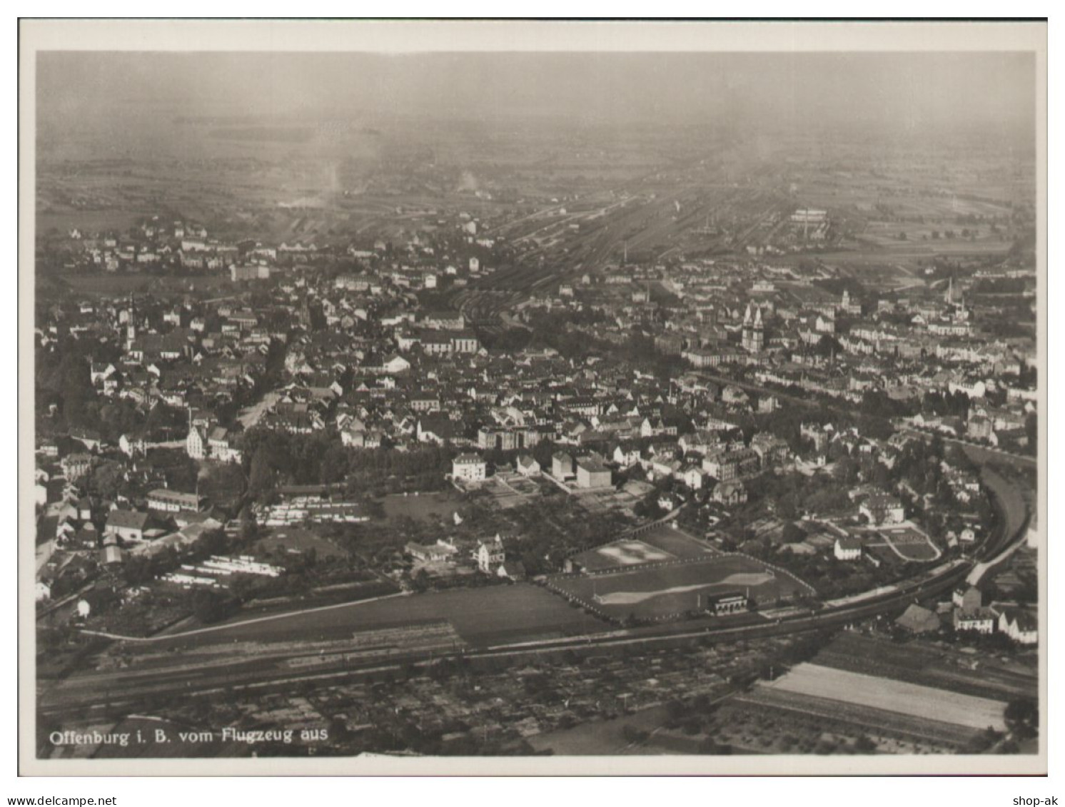 MW14449x/ Offenburg Foto AK Seltenes Strähle Lufbild 30er Jahre - Autres & Non Classés