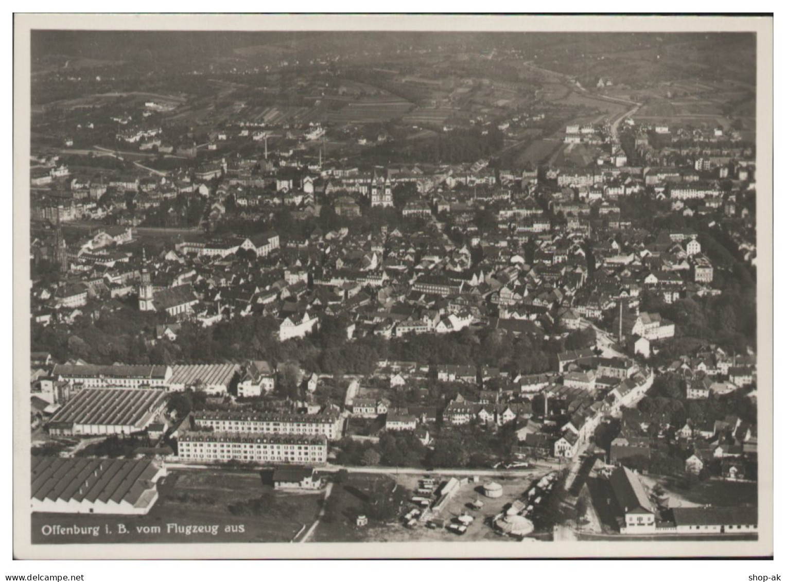 MW14448x/ Offenburg Foto AK Seltenes Strähle Lufbild 30er Jahre - Autres & Non Classés