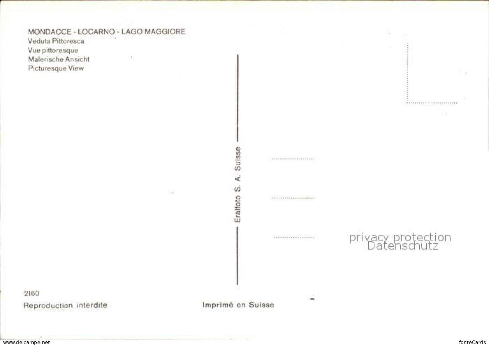 11856217 Locarno TI Mondacce Veduta Pittoresca  - Other & Unclassified