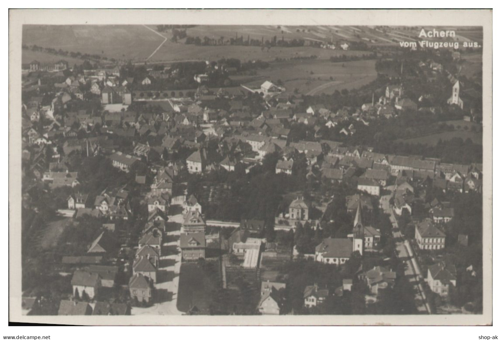 MW14462/ Achern In Baden Foto  AK Seltenes Strähle Lufbildv  1926 - Other & Unclassified