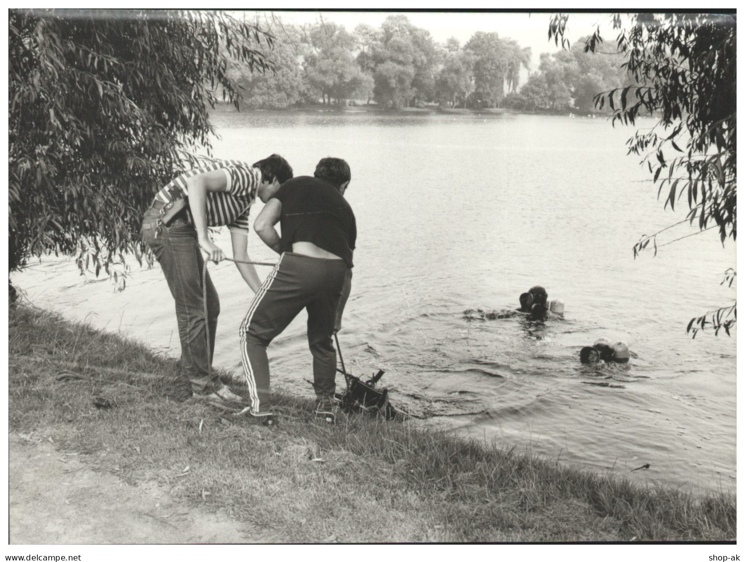 C5885/ Polizeitaucher Technische Gruppe  Foto 21 X 15 Cm 80er Jahre - Zonder Classificatie