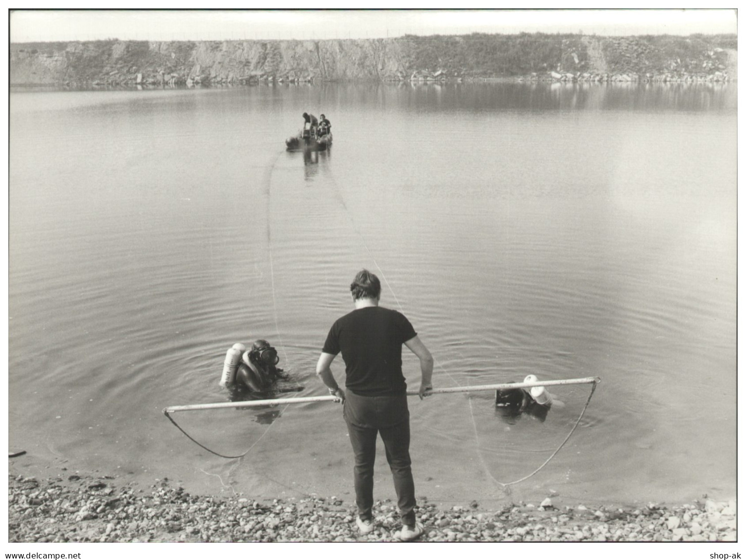 C5888/ Polizeitaucher Technische Gruppe  Foto 21 X 15 Cm 80er Jahre - Zonder Classificatie