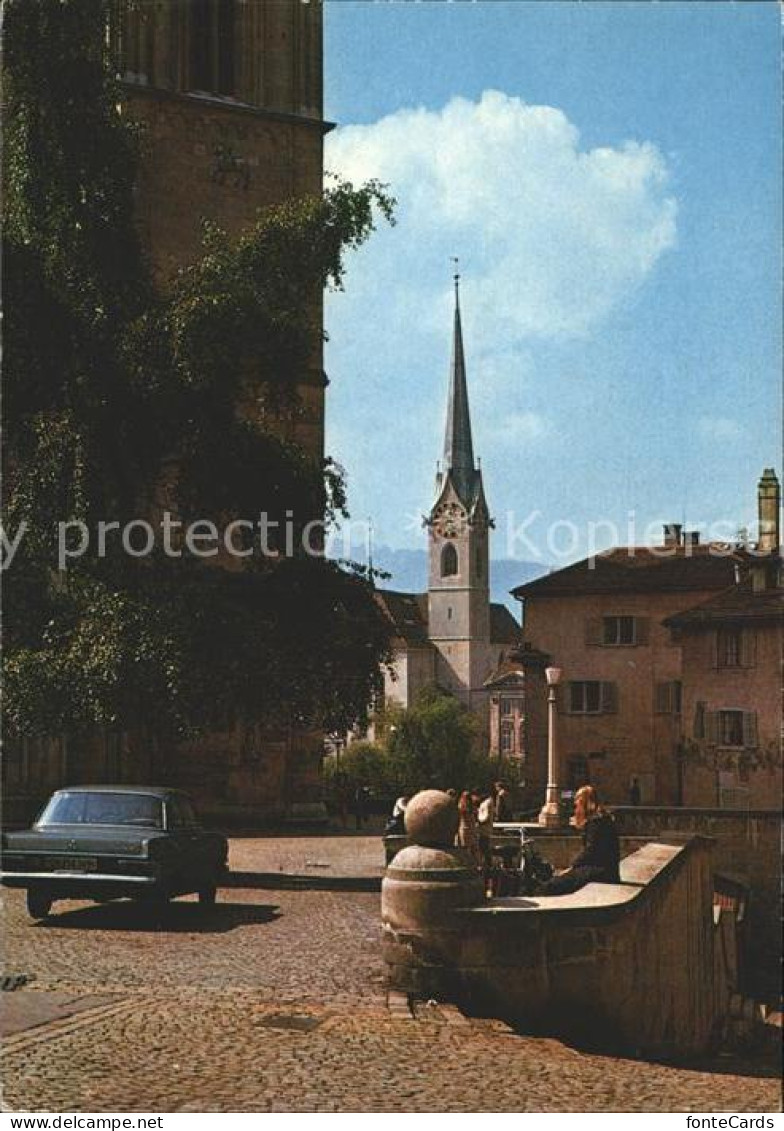 11856207 Zuerich Blick Vom Zwingliplatz Auf Das Fraumuenster Zuerich - Otros & Sin Clasificación