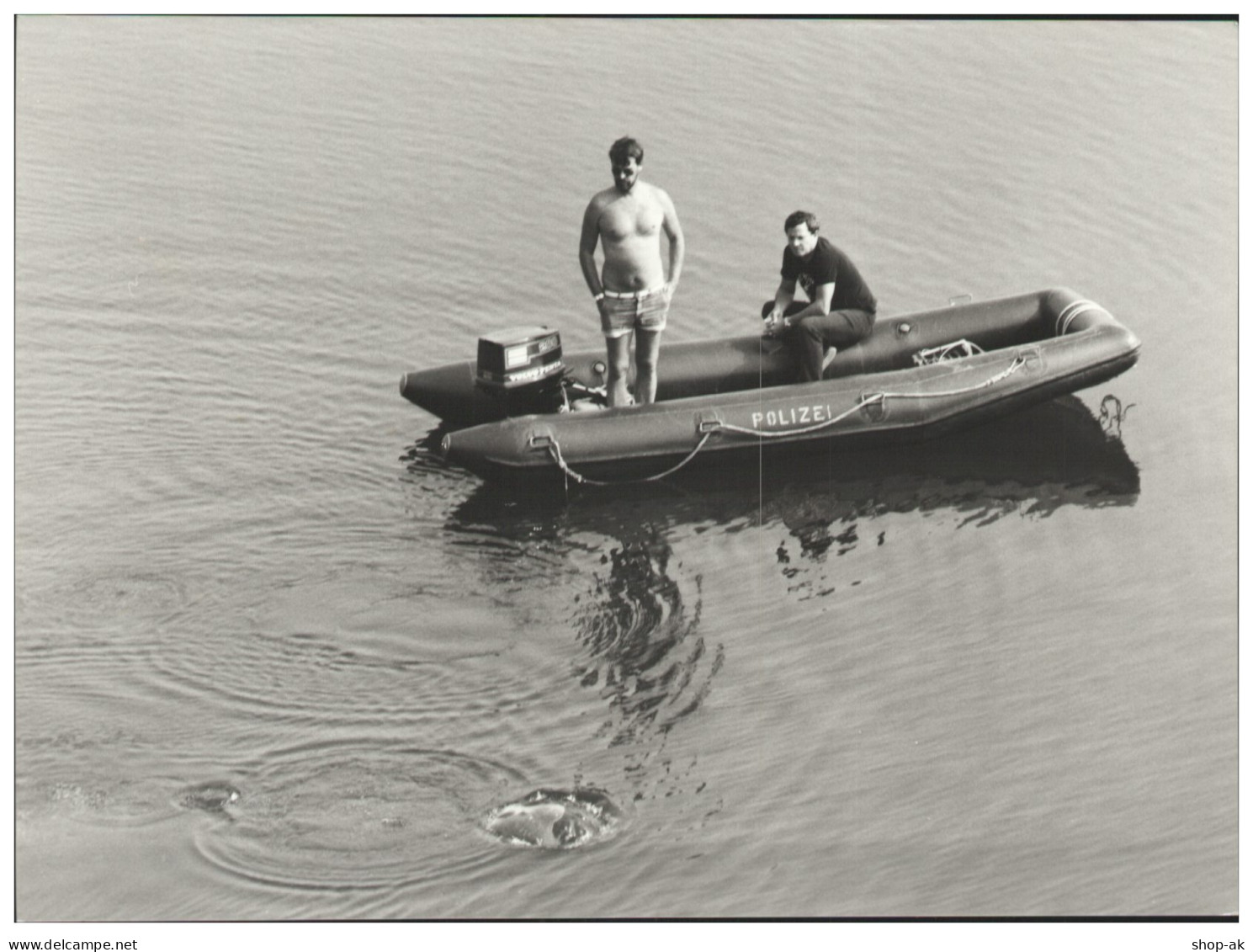 C5891/ Polizeitaucher Technische Gruppe  Foto 21 X 15 Cm 80er Jahre - Zonder Classificatie