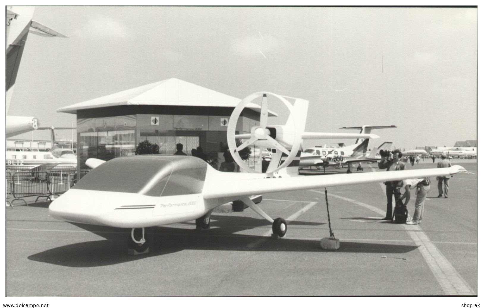 C5894/ Luftfahrt-Ausstellung Paris "Aircar" Auto Und Flugzeug Foto 21x12,5 1985 - Other & Unclassified