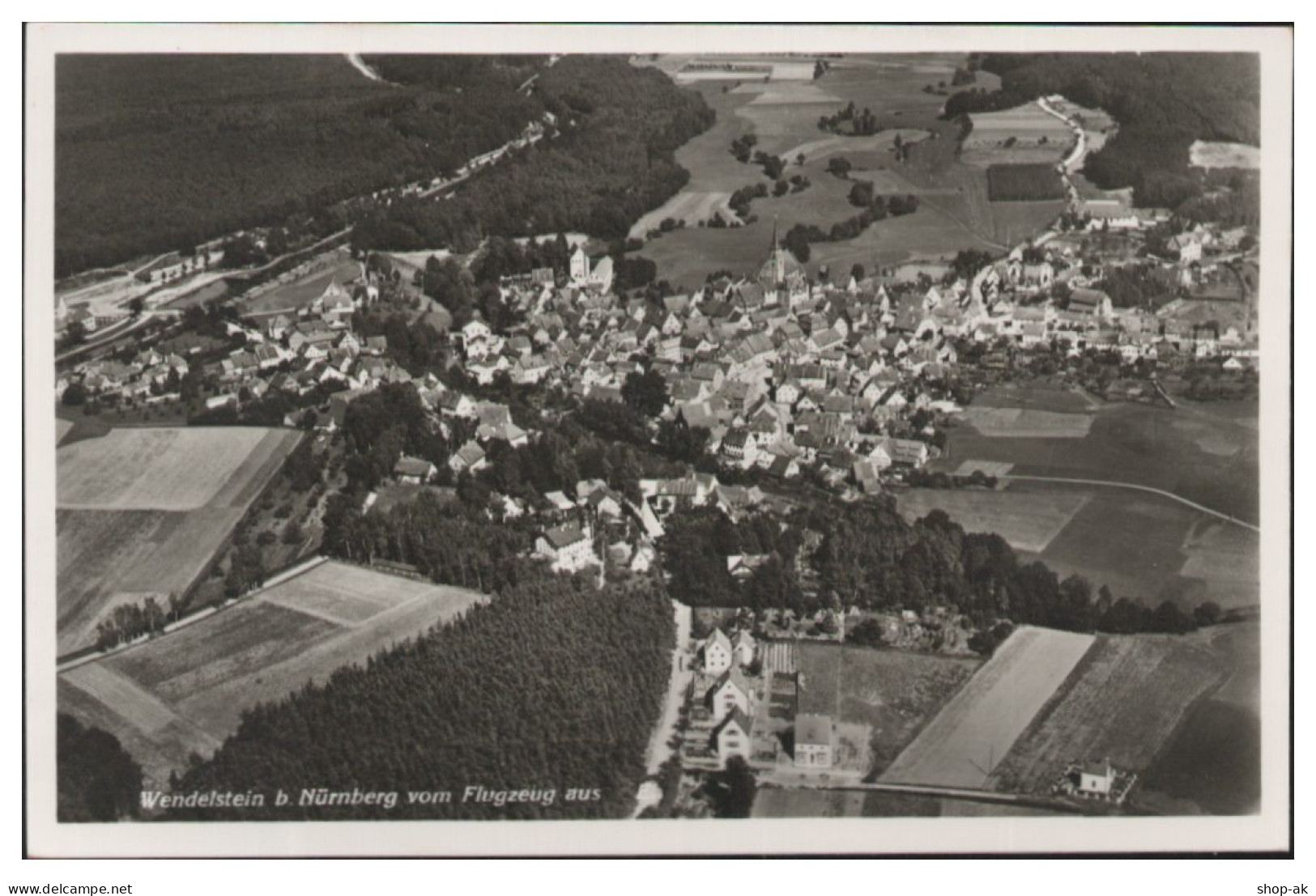 MW14383/ Wendelstein B. Nürnberg Foto  Seltenes Strähle Luftbild 30er Jahre - Other & Unclassified