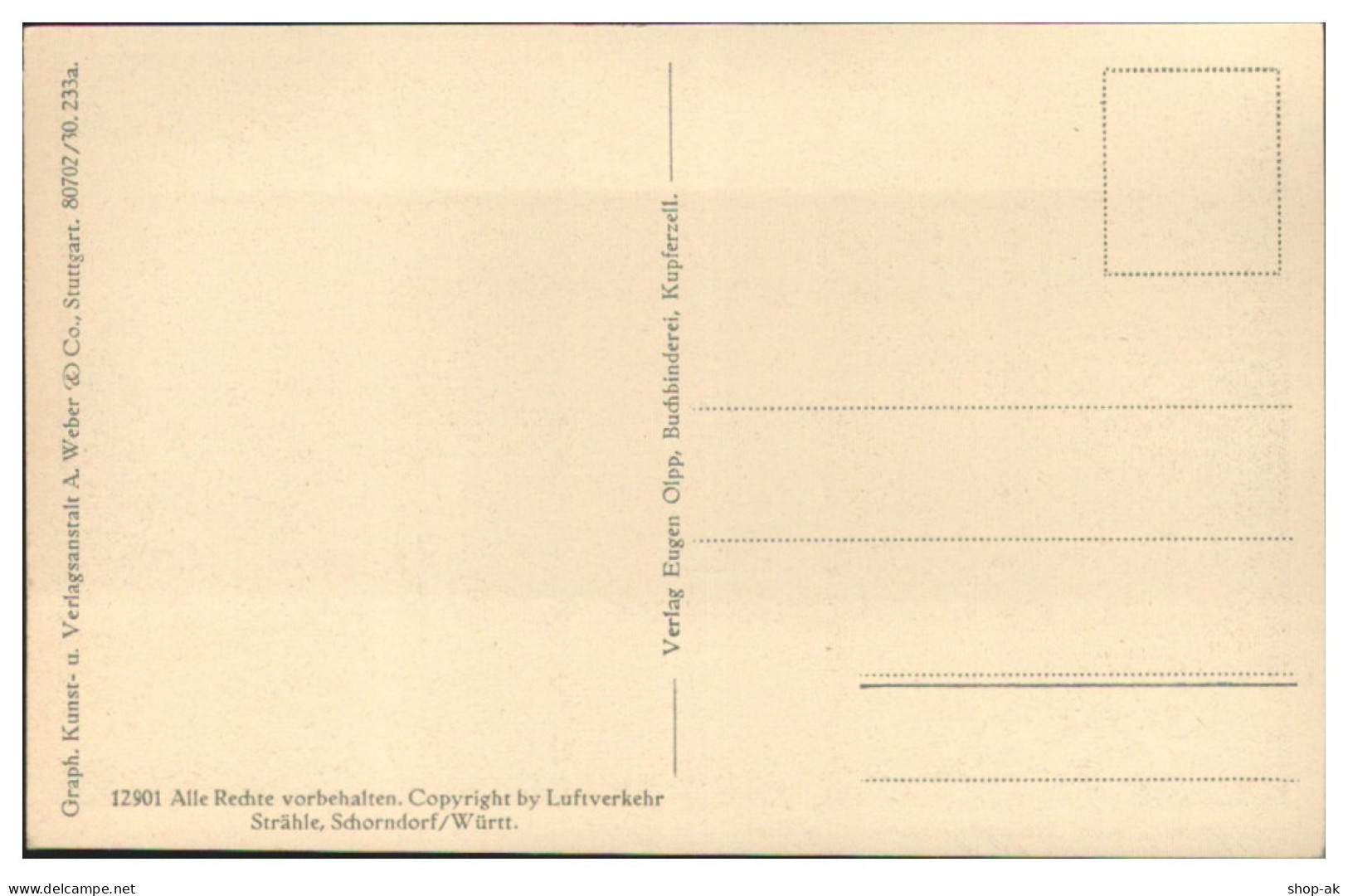 MW25019/ Kupferzell  AK Seltenes Strähle Luftbild  Ca.1935 - Autres & Non Classés