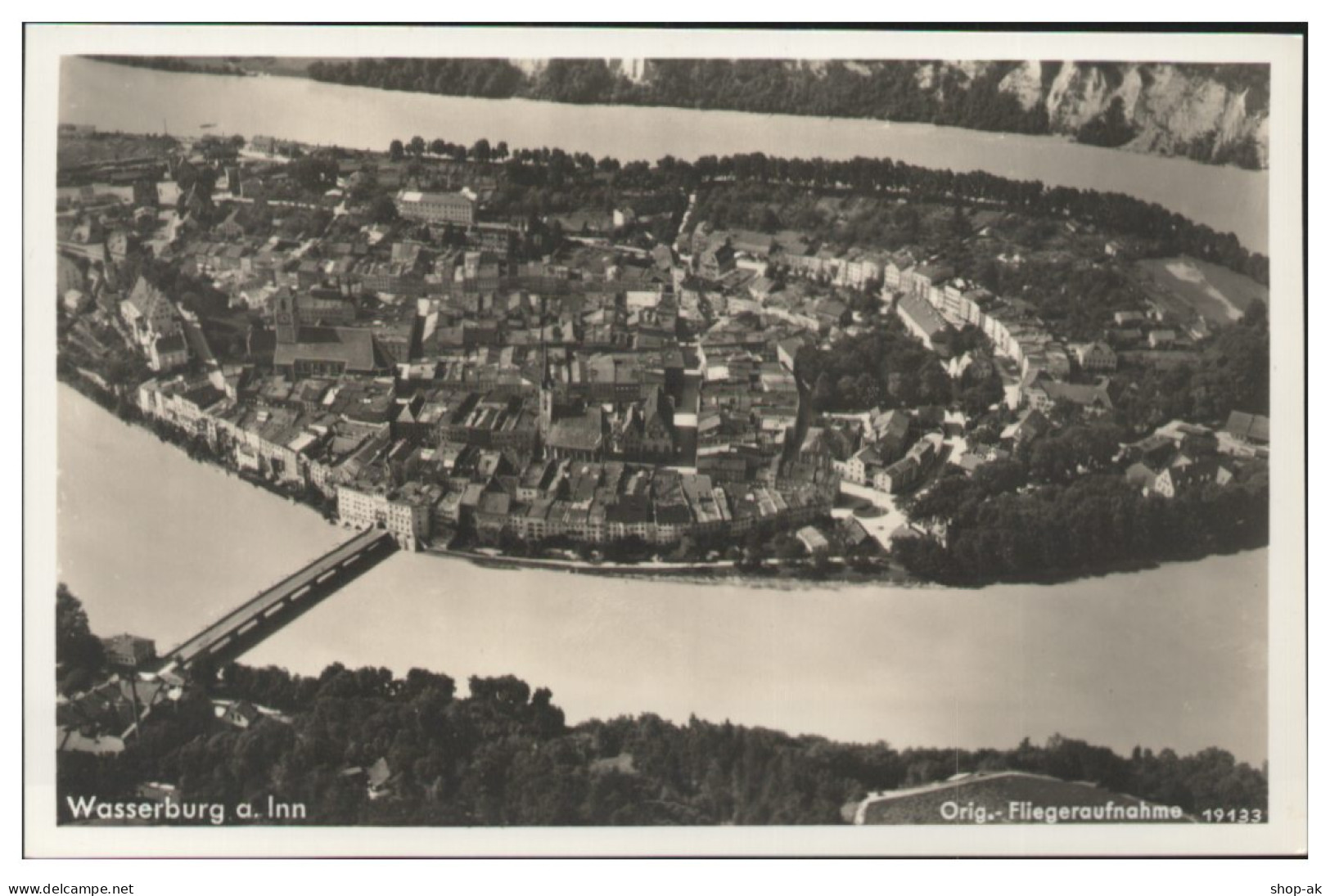 MW14379x/ Wasserburg Am Inn Foto  Seltenes Strähle Luftbild 30er Jahre - Sonstige & Ohne Zuordnung