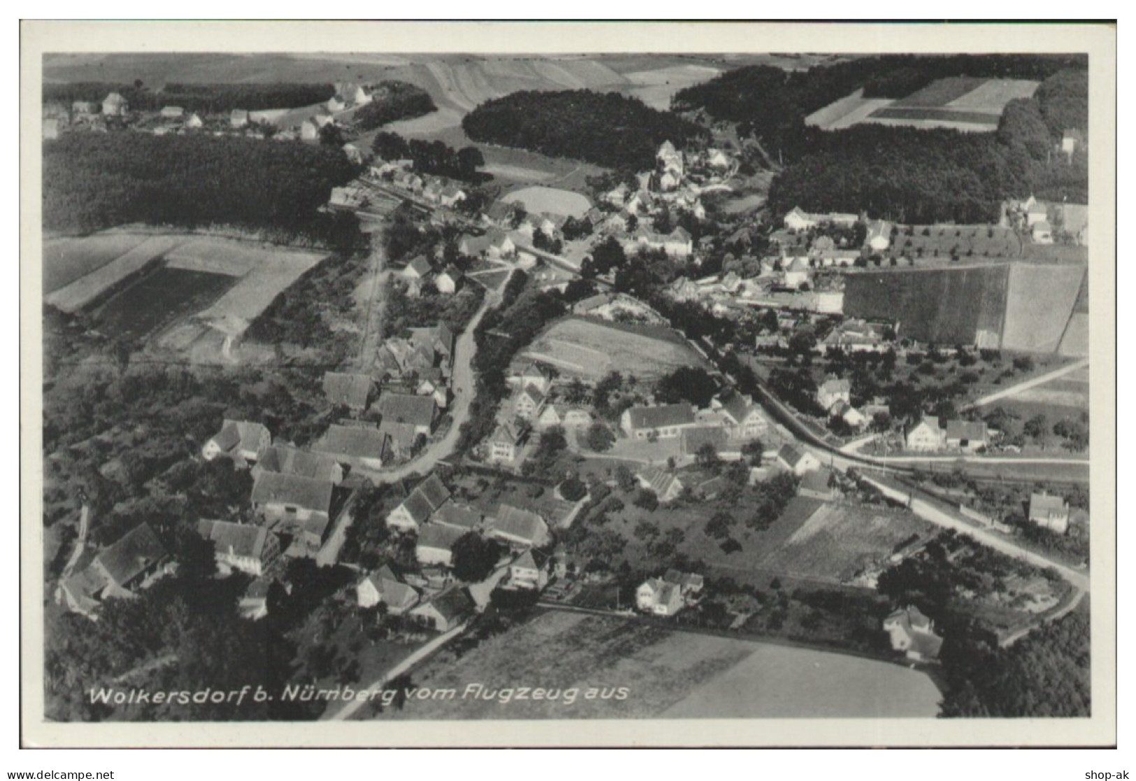 MW14396/ Wolkersdorf  B. Nürnberg  Seltenes Strähle Luftbild 30er Jahre - Other & Unclassified