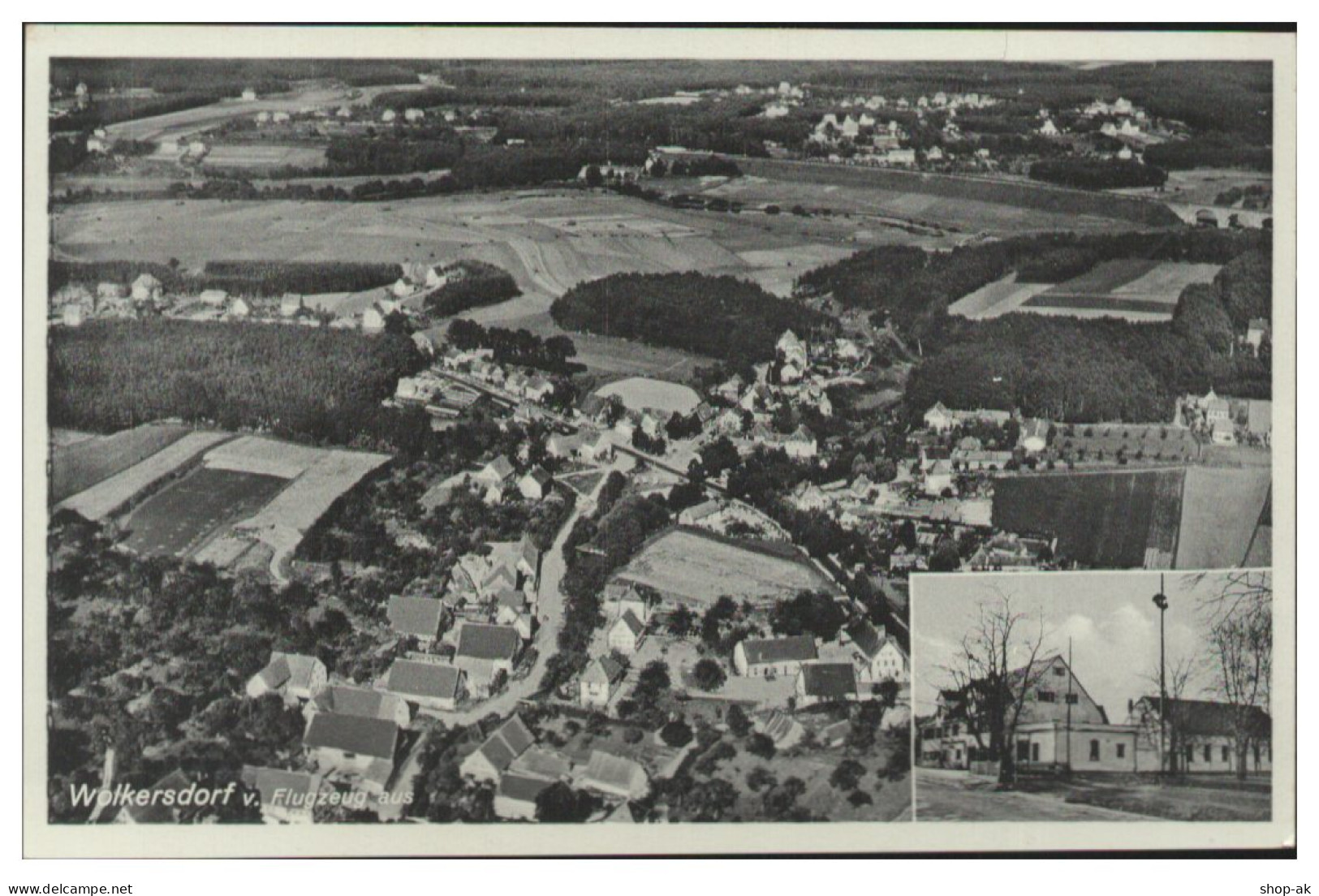 MW14397/ Wolkersdorf  B. Nürnberg  Seltenes Strähle Luftbild 30er Jahre - Sonstige & Ohne Zuordnung