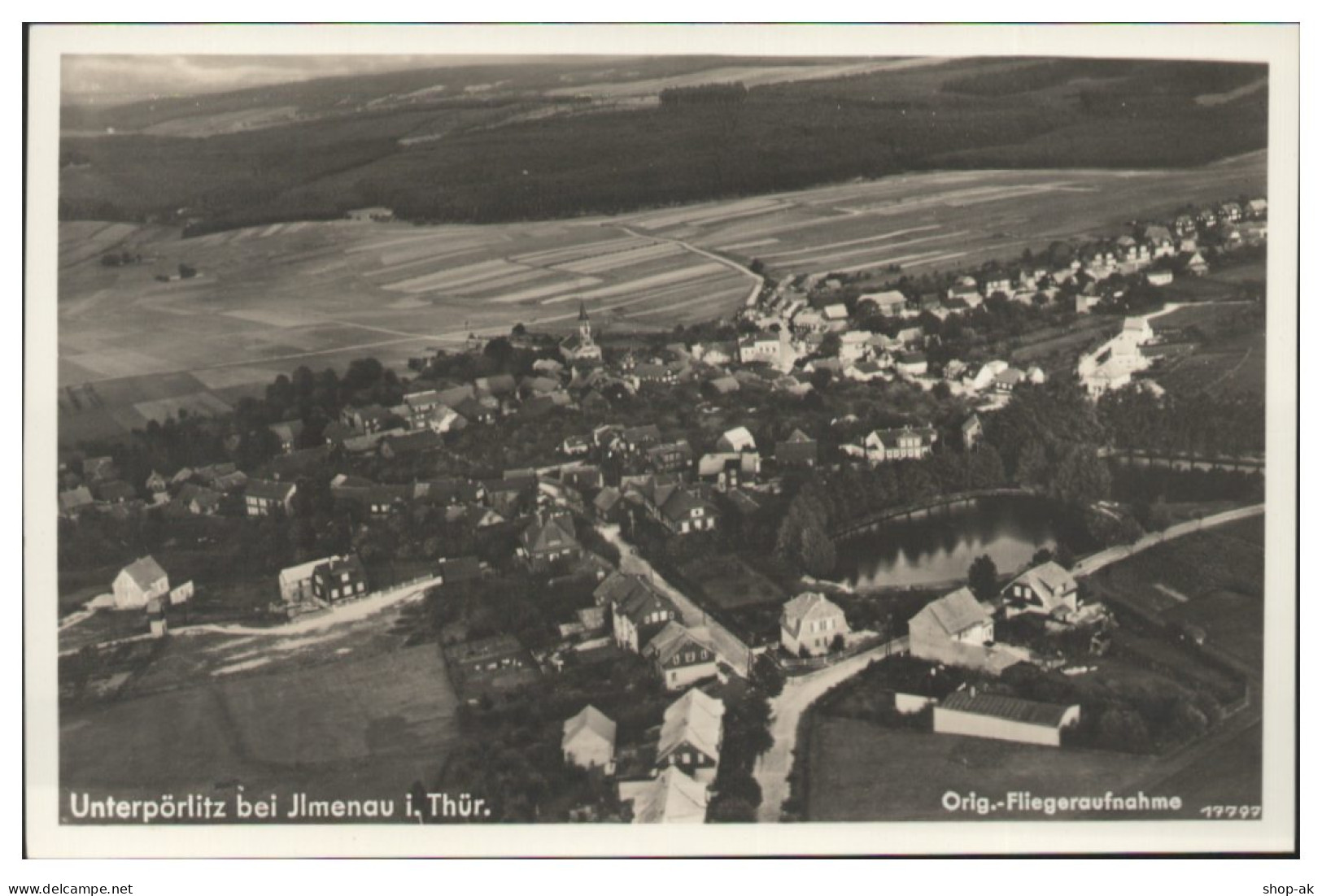 MW25001/ Unterpörlitz Bei Ilmenau  Foto AK Seltenes Luftbild 30er Jahre - Autres & Non Classés