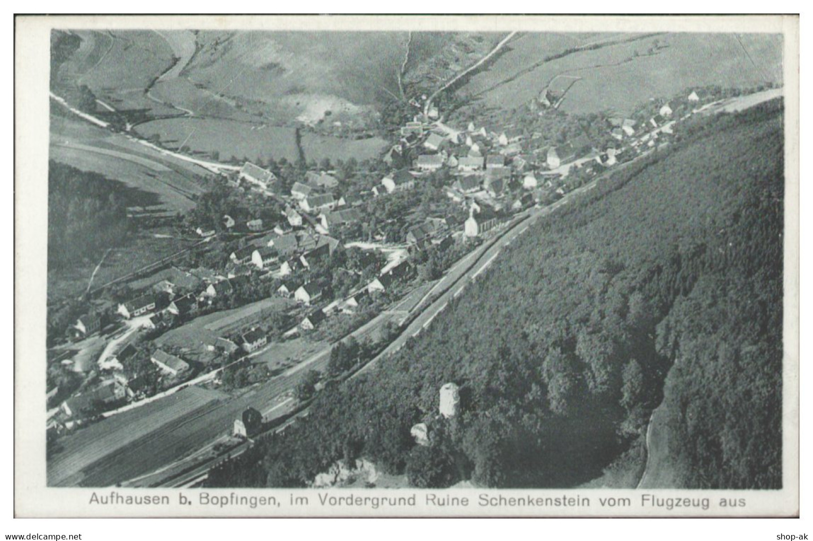 MW25060/ Aufhausen B. Bopfingen  AK Seltenes Strähle Luftbild Ca. 1935 - Sonstige & Ohne Zuordnung