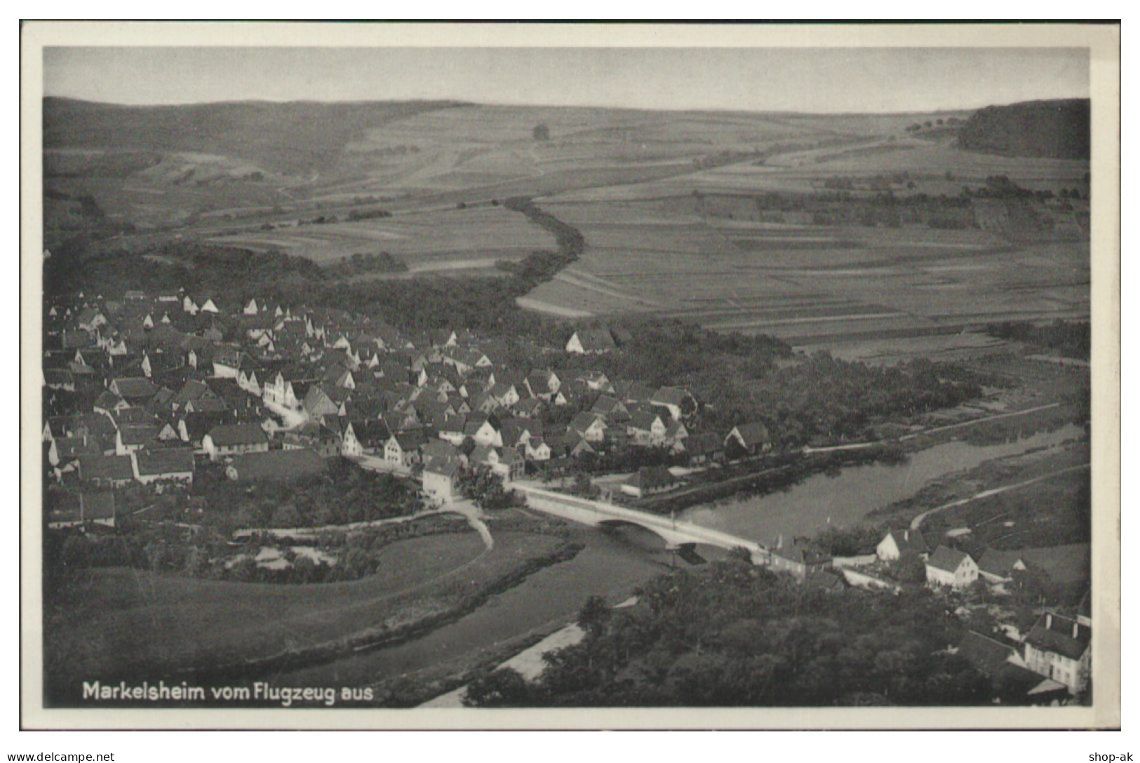 MW25038/ Markelsheim Bad Mergentheim  AK  Seltenes Strähle Luftbild Ca.1935 - Sonstige & Ohne Zuordnung