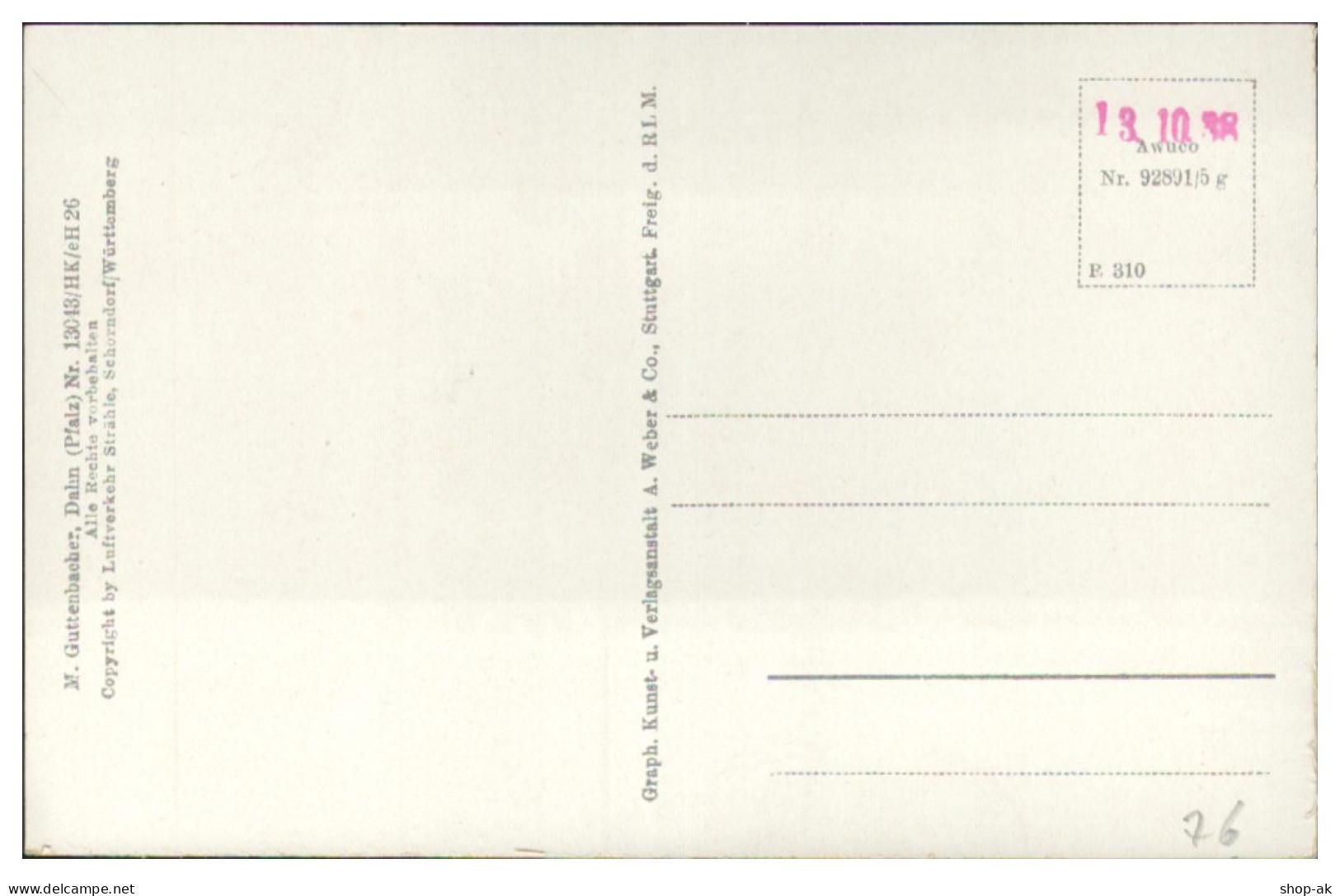 MW14425/ Burg Berwartstein Erlenbach Seltenes Strähle Luftbild 30er Jahre - Altri & Non Classificati