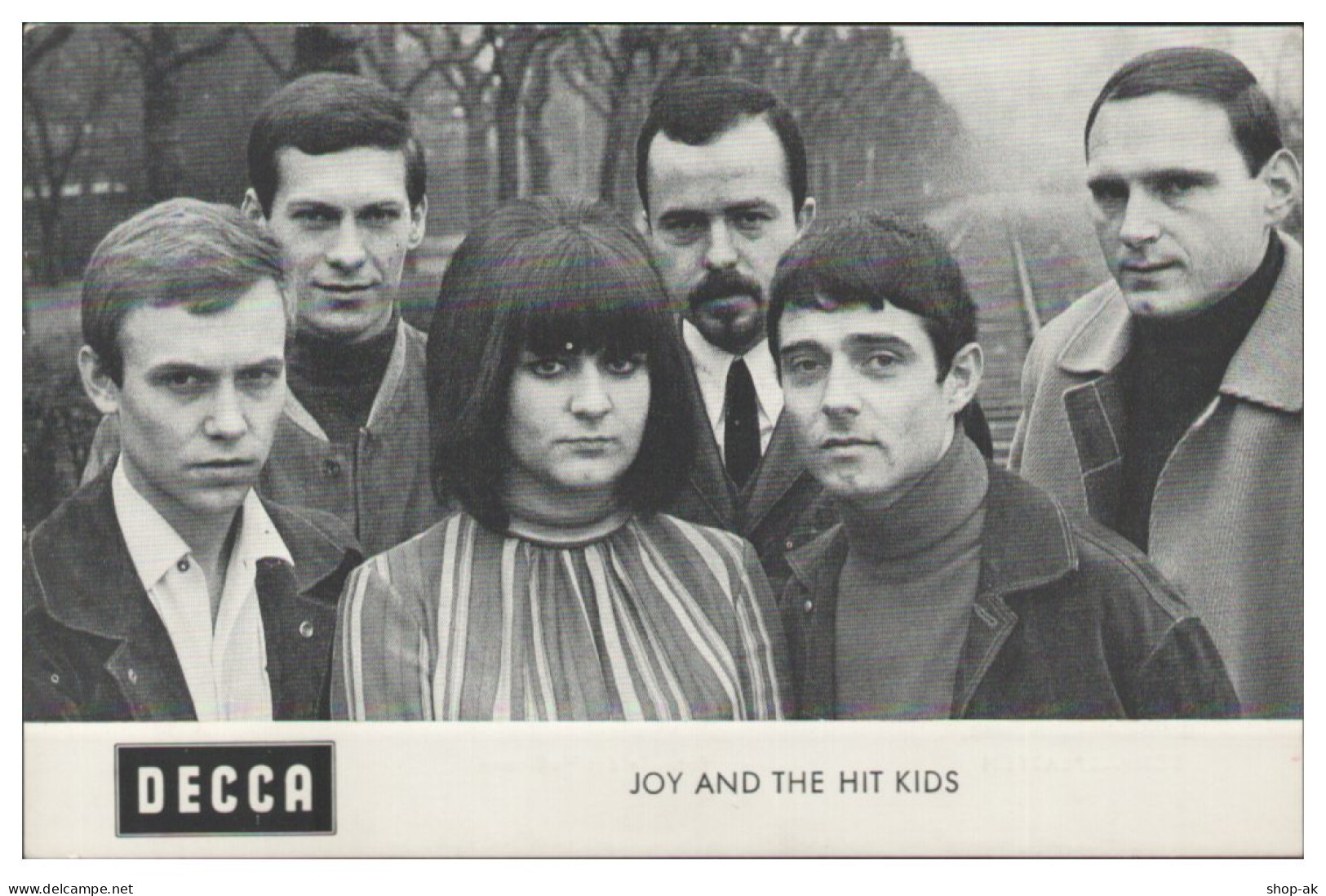 V6200/ Joy Fleming An The Hit Kids  Beat- Popband Autogrammkarte 60er Jahre - Autres & Non Classés