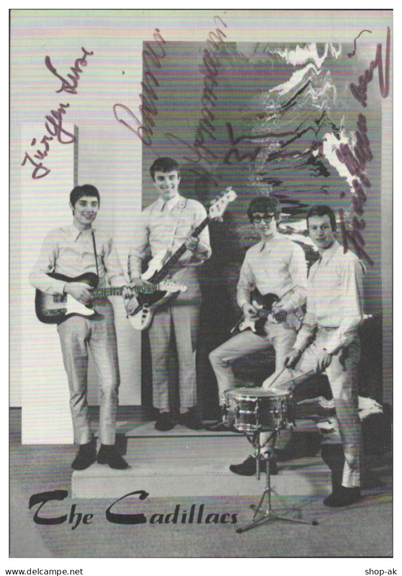 V6216/ The Cadillacs Beat- Popband Autogramm Autogrammkarte 60er Jahre - Autographs