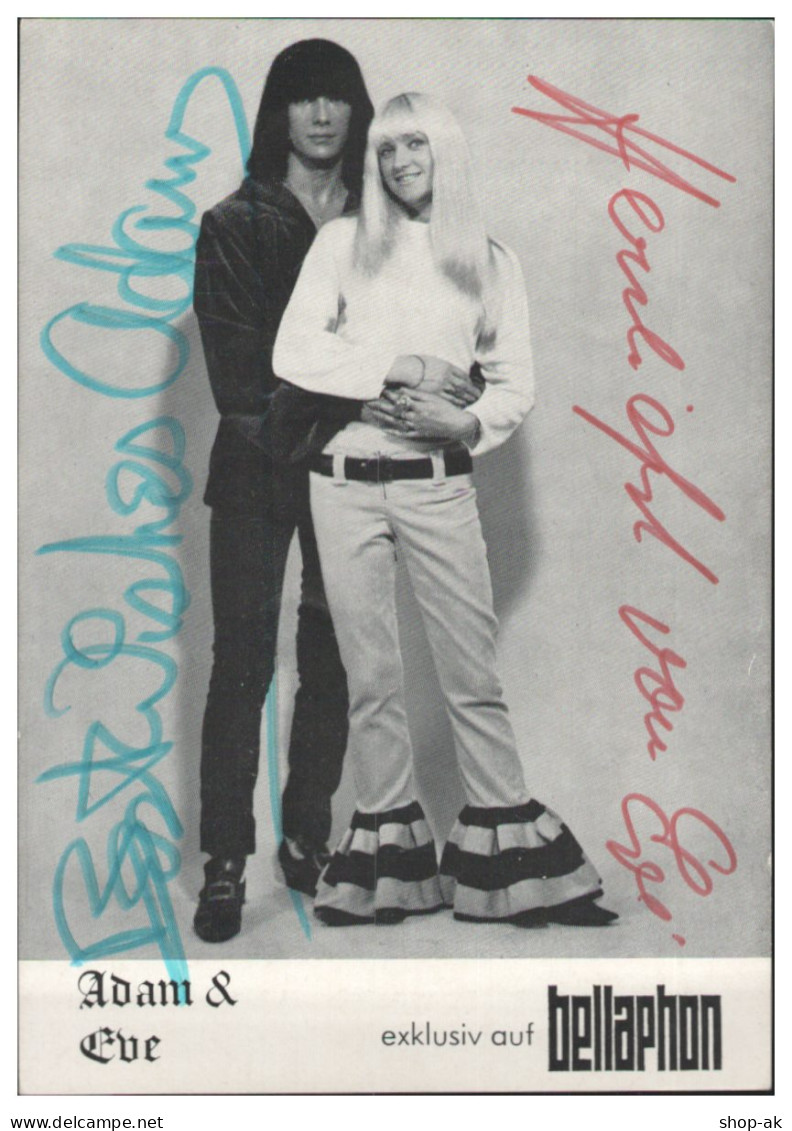 V6241/ Adam & Eve 1. Besetzung  Autogramm  Autogrammkarte 60er Jahre - Autographs