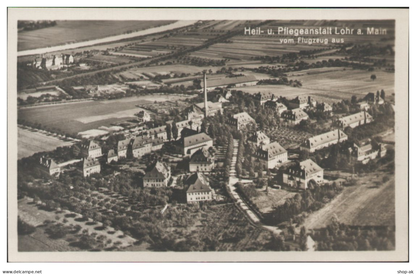MW25016/ Lohr Am Main Heil- U. Pflegeanstalt Seltenes Luftbild  Foto AK  Ca.1935 - Other & Unclassified