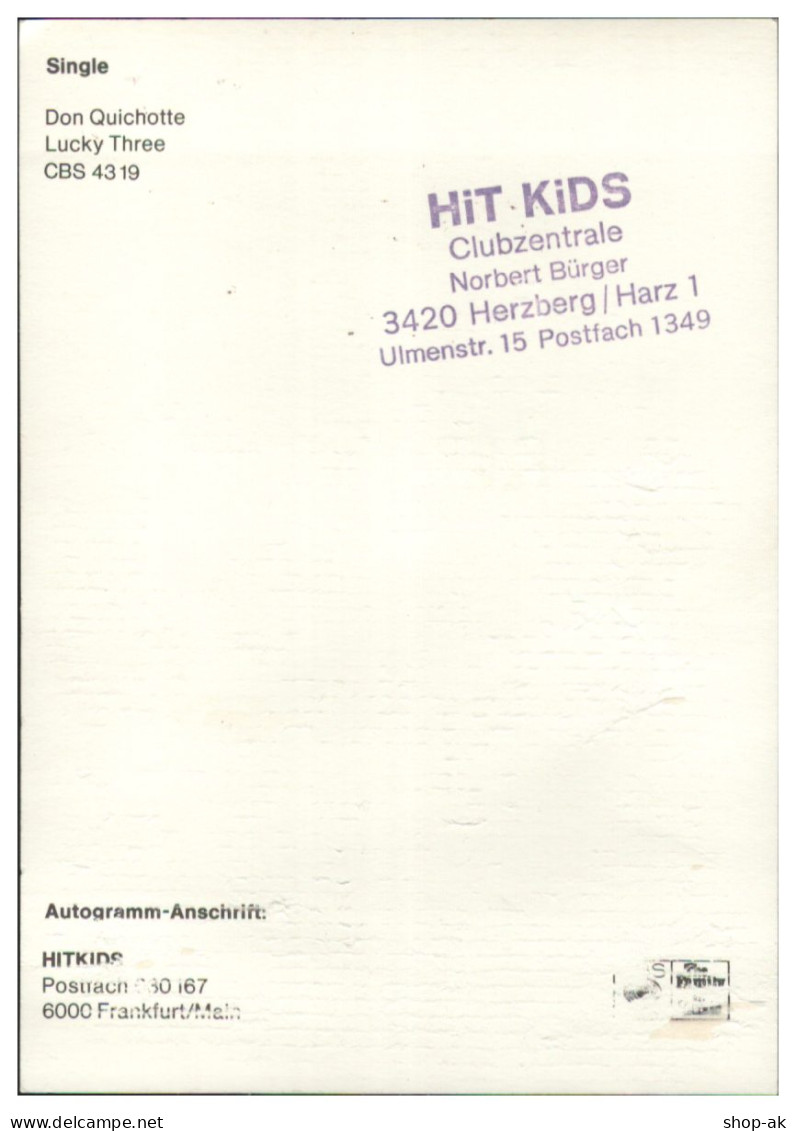 V6232/ Die Hitkids Beat- Popband Autogramm AK  60er Jahre - Autografi