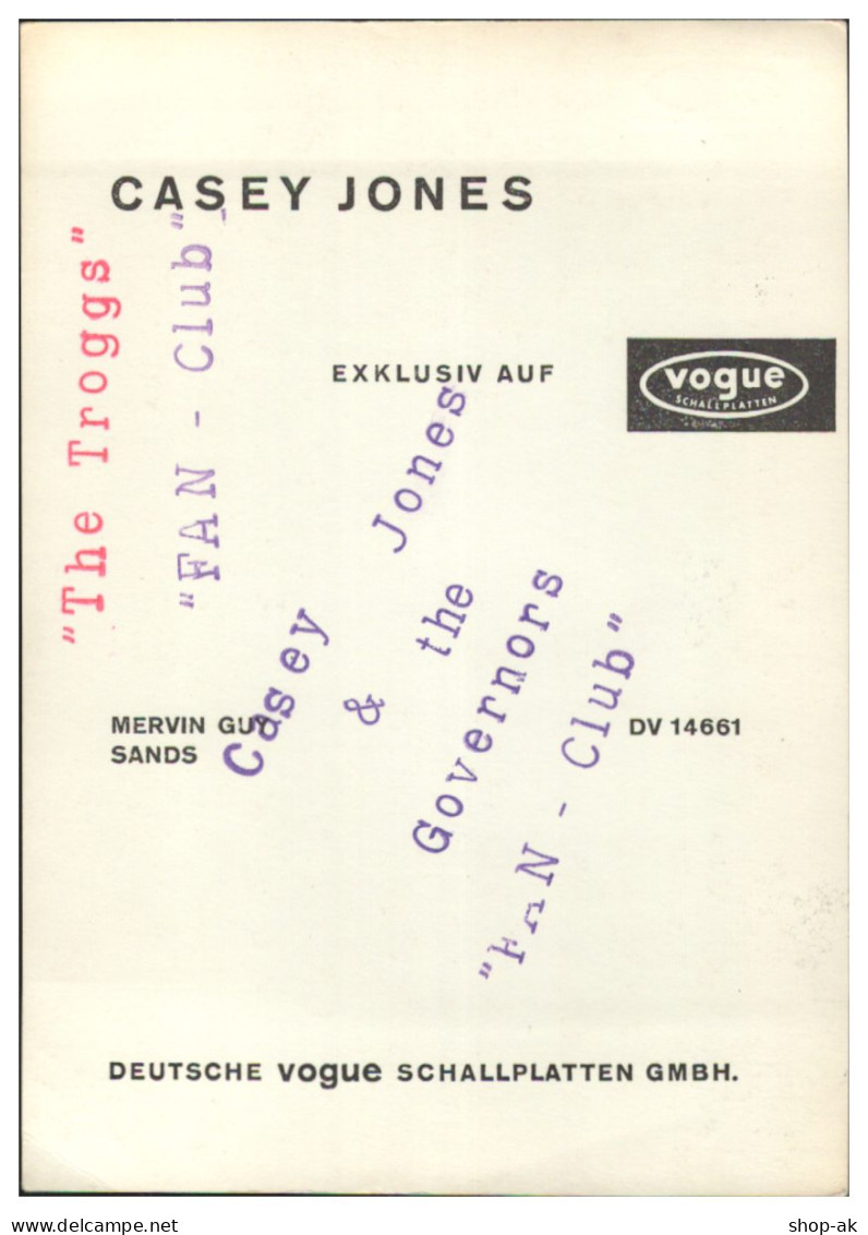 V6256/ Casey Jones  Autogramm  Autogrammkarte 60er Jahre - Autógrafos