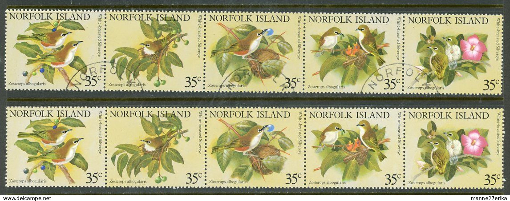 Norfolk Islands 1981MNH And USED "White-breasted Silvereye - Ile Norfolk