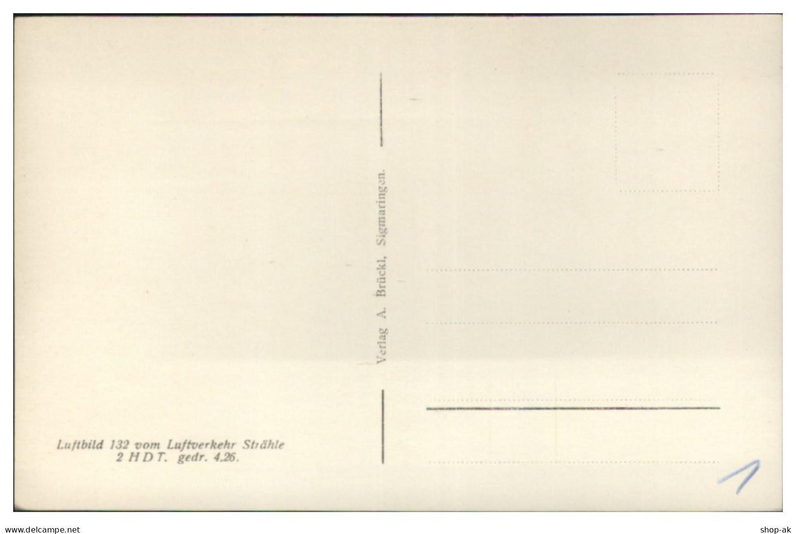 MW25033/ Sigmaringen Foto AK Seltenes Strähle Luftbild  1926 - Autres & Non Classés