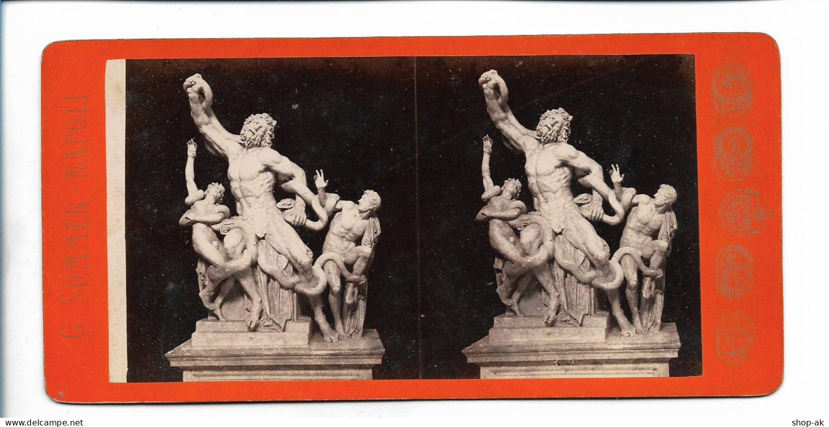 XX19405/ Stereofoto Rom Foto  G. Sommer, Napoli Ca.1885 - Autres & Non Classés