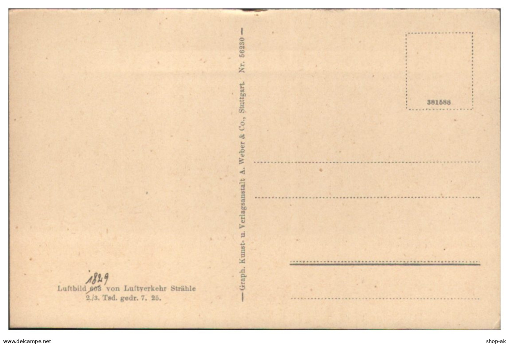 MW25050/ Ellwangen  Seltene AK  Strähle Luftbild  1925 - Sonstige & Ohne Zuordnung