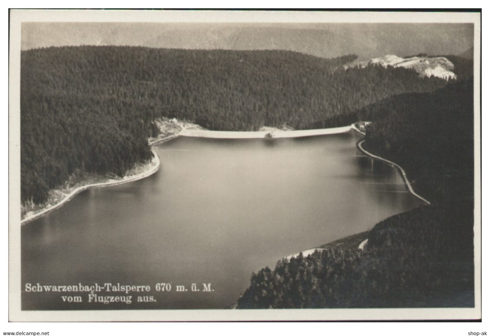 MW14429/ Schwarzenbach-Talsperre Foto Seltenes Strähle Luftbild 30er Jahre - Sonstige & Ohne Zuordnung