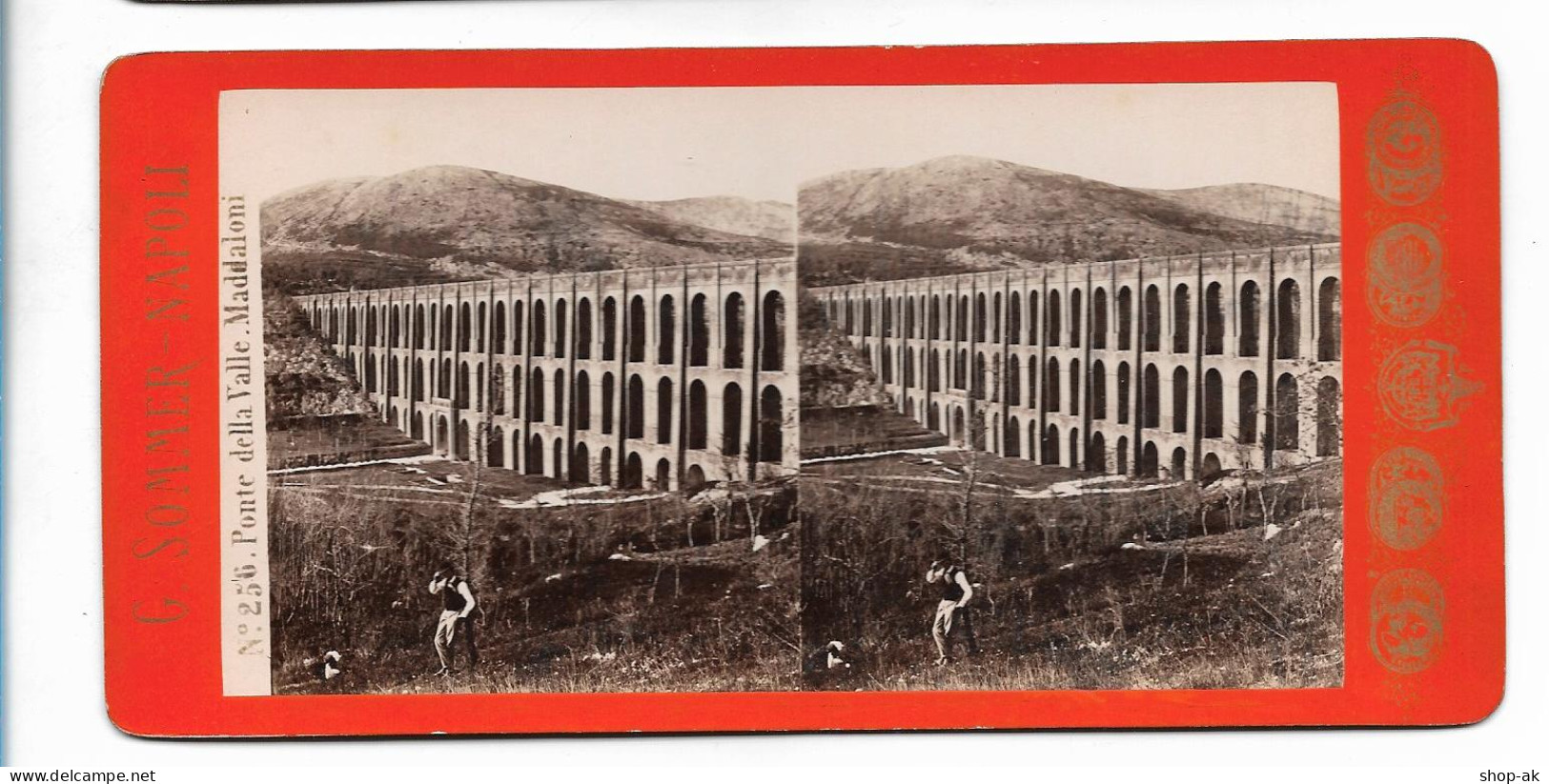 XX19418/ Stereofoto Maddaloni  Foto  G. Sommer, Napoli Ca.1885 - Autres & Non Classés