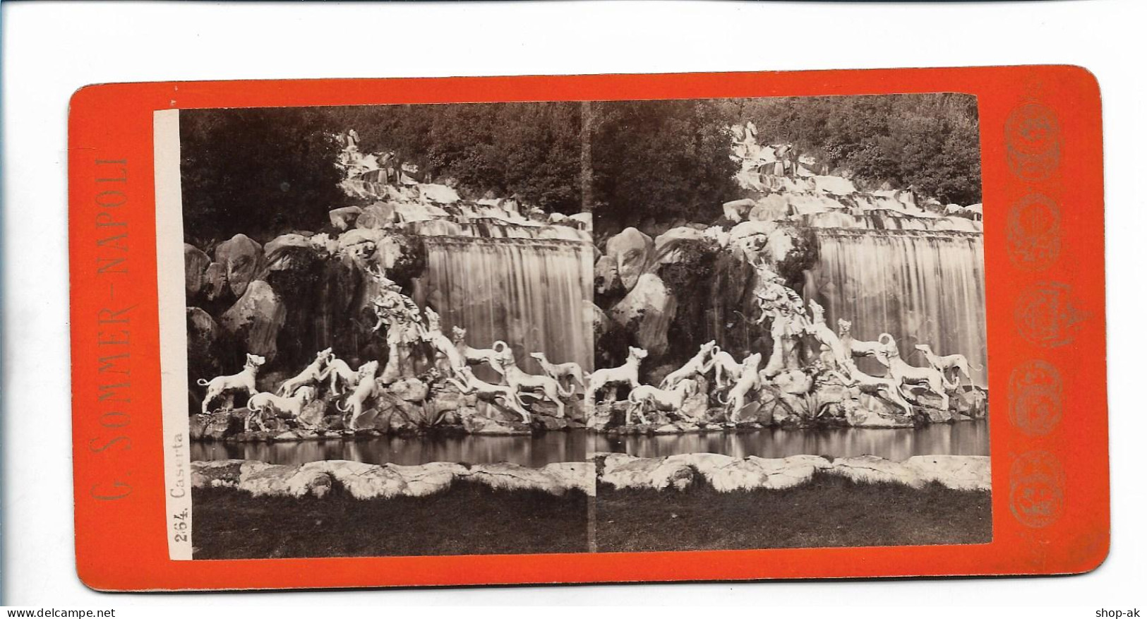 XX1941/ Stereofoto  Caserta  Foto  G. Sommer, Napoli Ca.1885 - Sonstige & Ohne Zuordnung