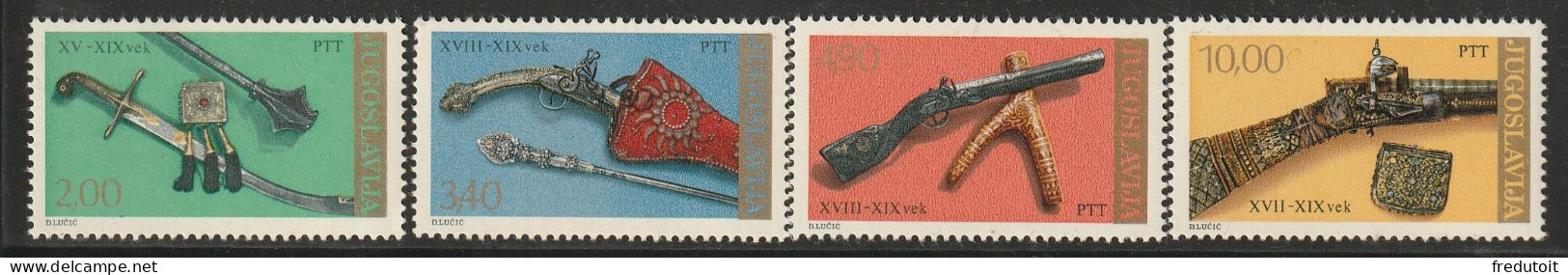 YOUGOSLAVIE- N°1659/62 ** (1979) Armes - Unused Stamps