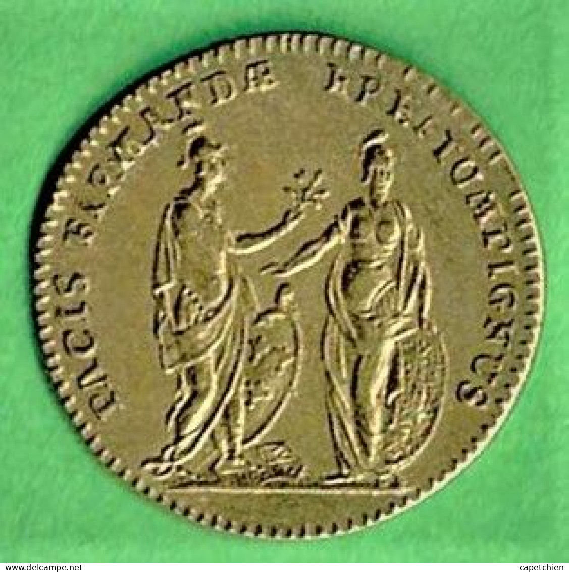 JETON / LOUIS XV / LUD.XV.D.G.FR.ET. N .REX / PACIS FLEMANDAE ..... / 24 Mm / 5.12 G / LAITON - Royaux / De Noblesse