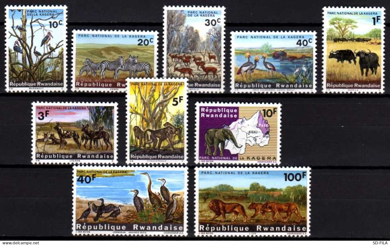 Belgisch Congo Belge - Belgian Congo - Rwanda 1965 N° 98/107 MNH Complete Set Animals - Animaux - Dieren C22.00Eu - Nuevos