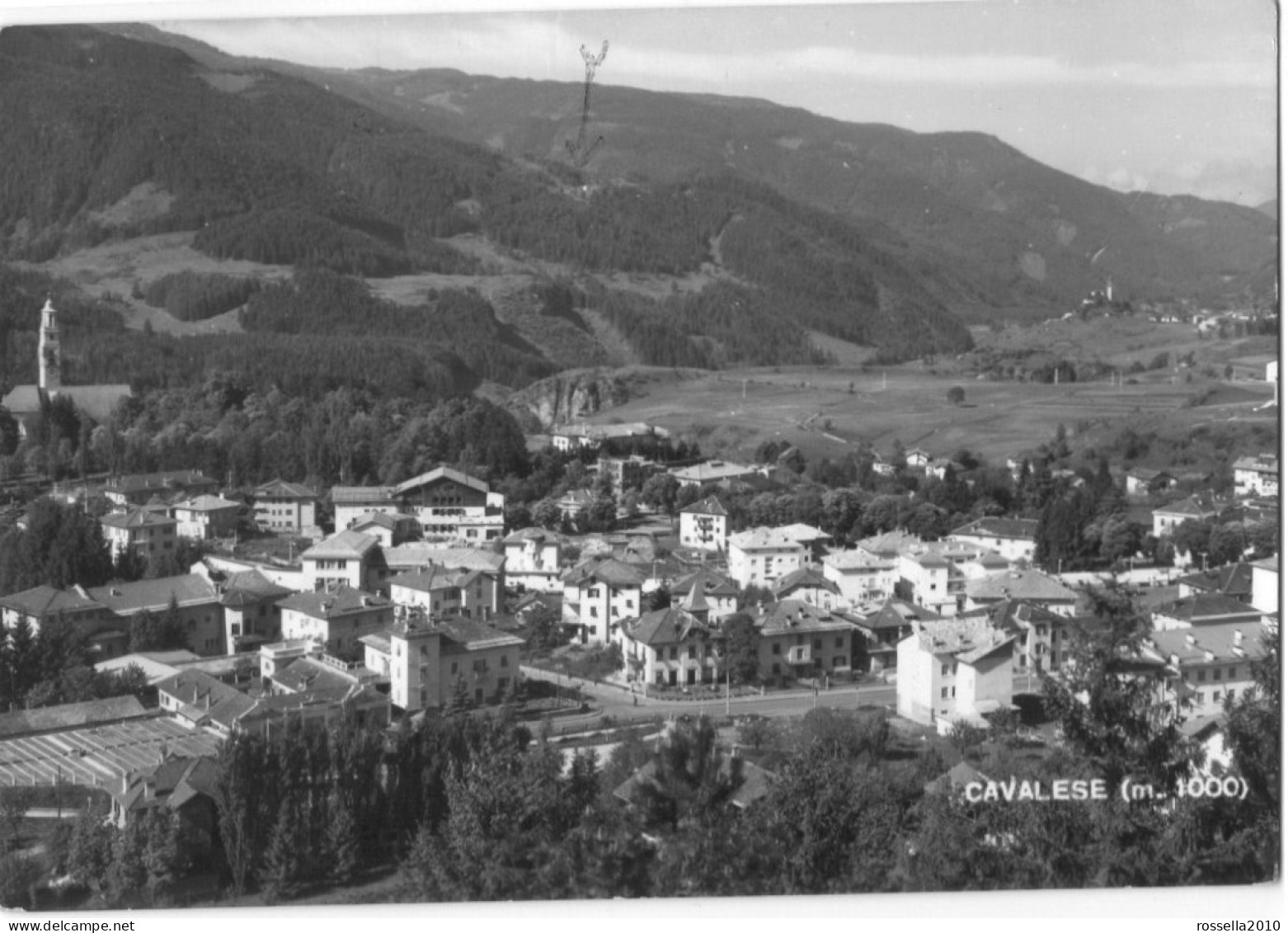 CARTOLINA ITALIA 1958 DOLOMITI TRENTO CAVALESE PANORAMA Italy Postcard ITALIEN Ansichtskarten - Trento