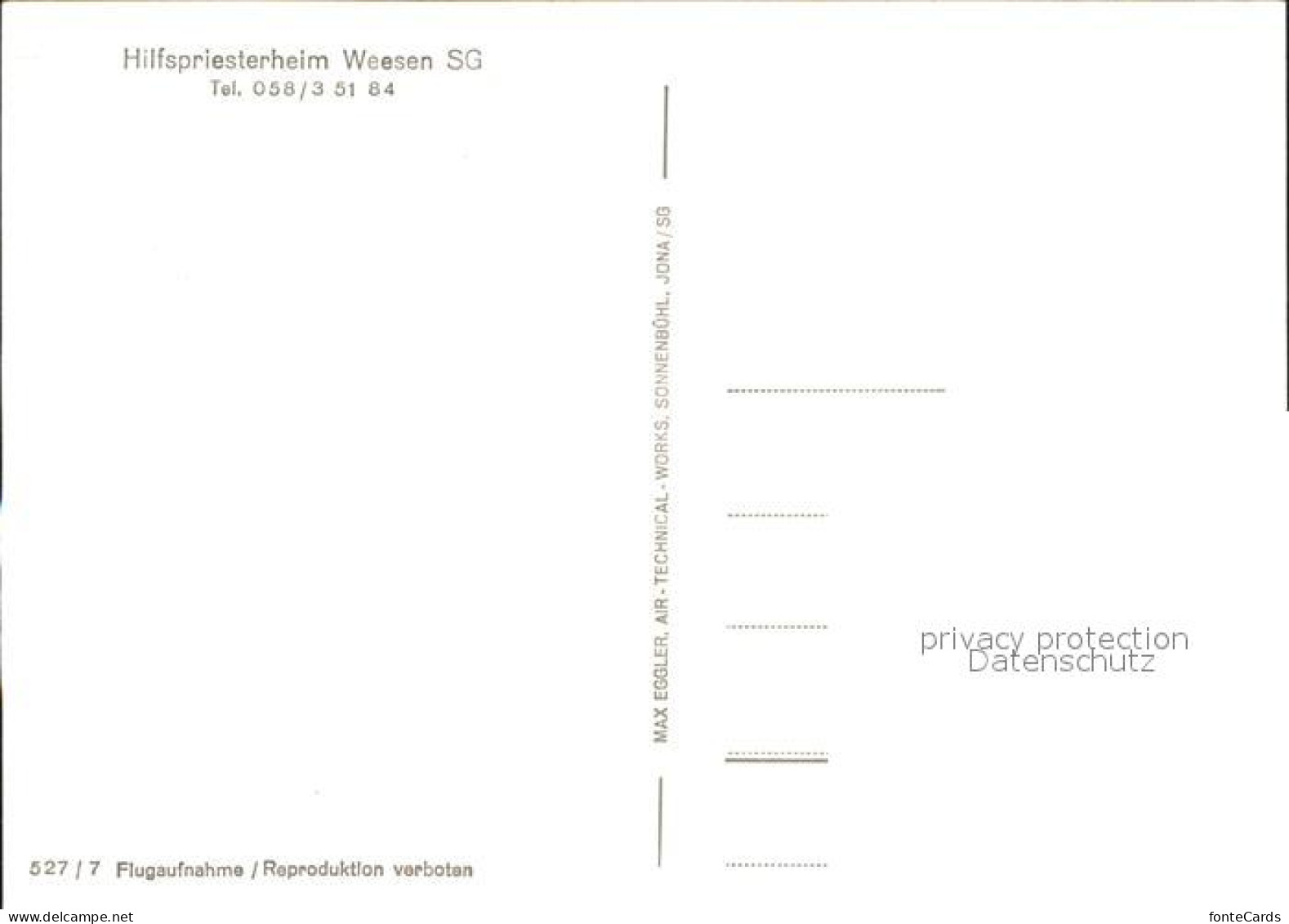 11853627 Weesen SG Hilfspriesterheim Fliegeraufnahme Weesen SG - Other & Unclassified