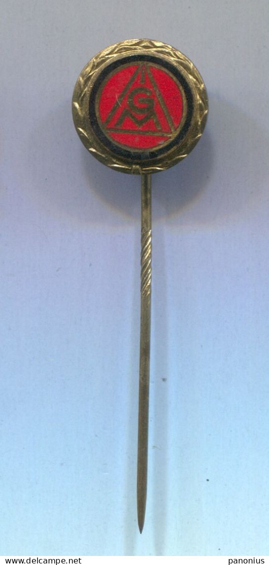 IGM Germany, Industrial Union Of Metalworkers, Vintage Pin Badge Abzeichen, Enamel - Verenigingen